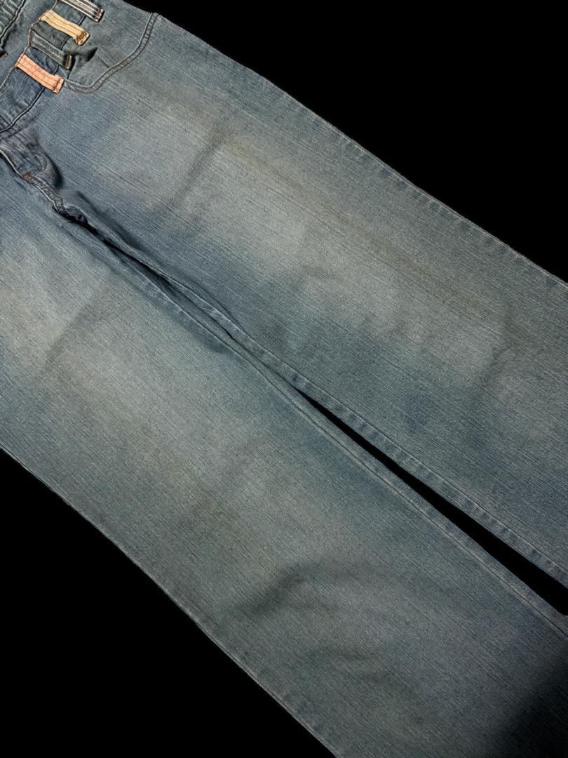 Tornado Mart Sick Japanese Smile Land Double Waist Rusty Mudwash Baggy Size US 29 - 7 Thumbnail