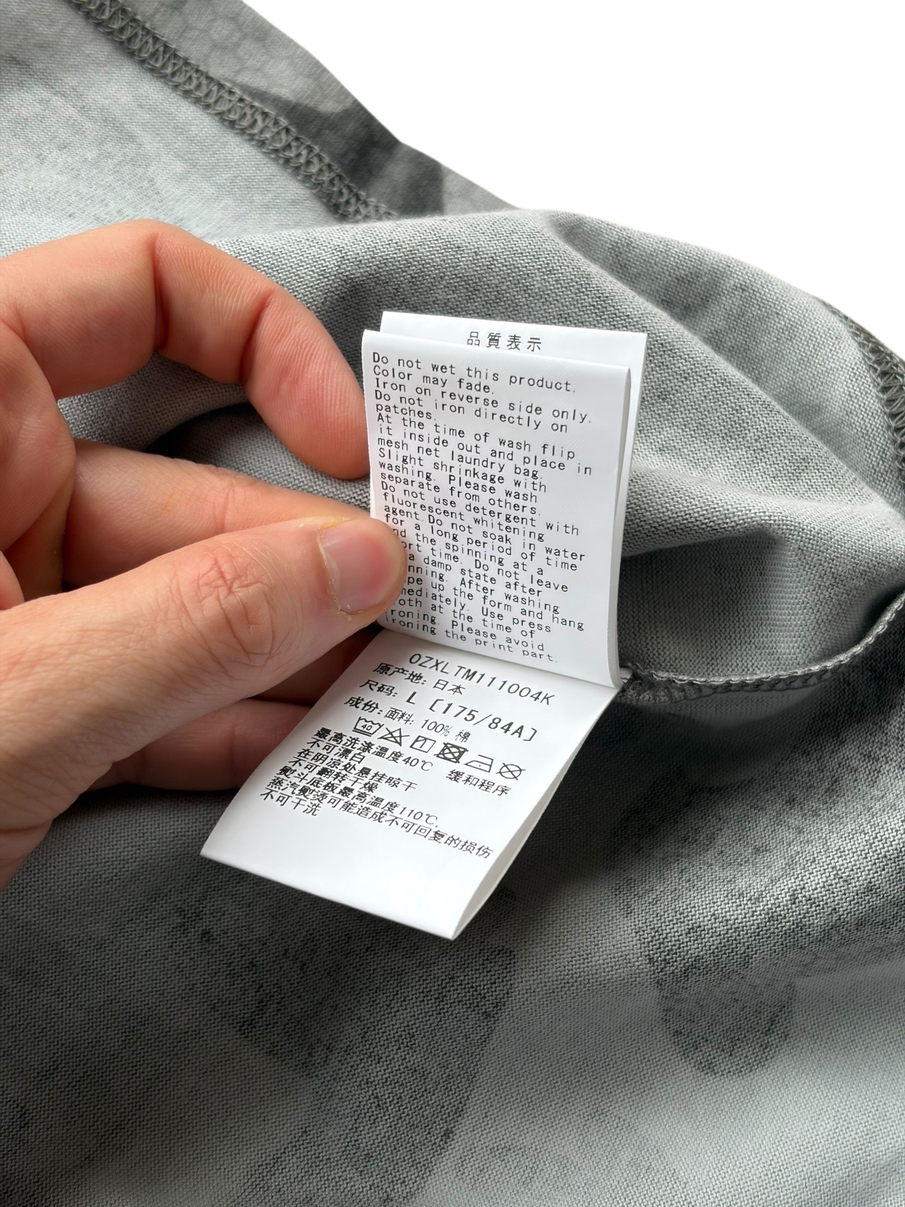 Bape Bape Grey Camo Honeycome Space System Longsleeve T-Shirt Size US L / EU 52-54 / 3 - 11 Thumbnail