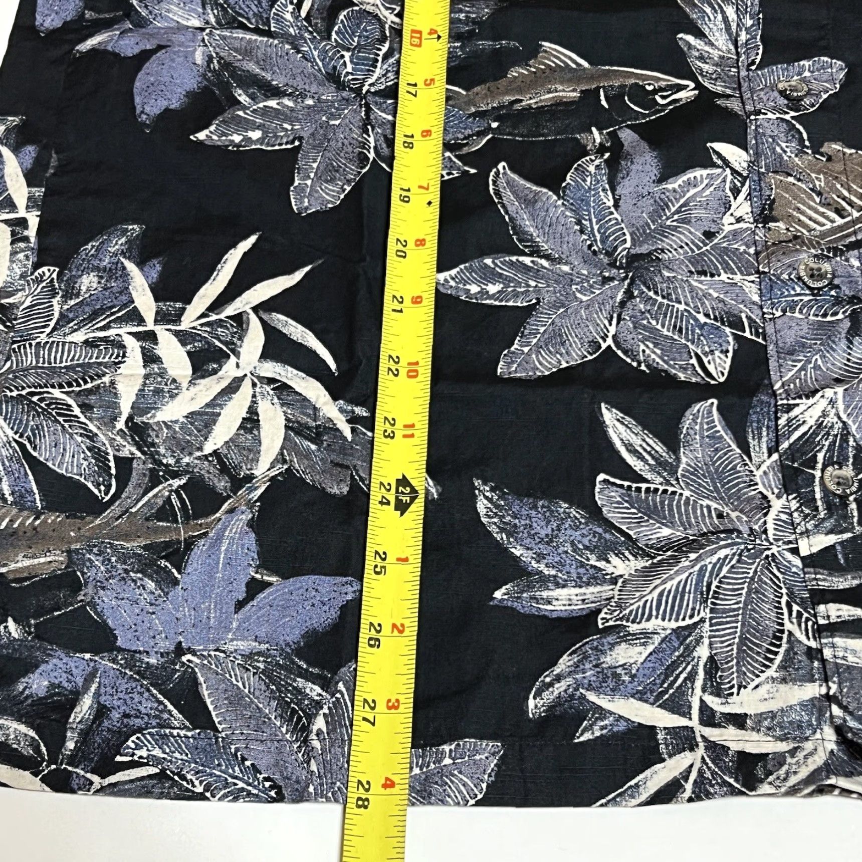 Gloverall Columbia Shirt Mens M Button Up Floral Fish Print Casual Size US M / EU 48-50 / 2 - 5 Thumbnail