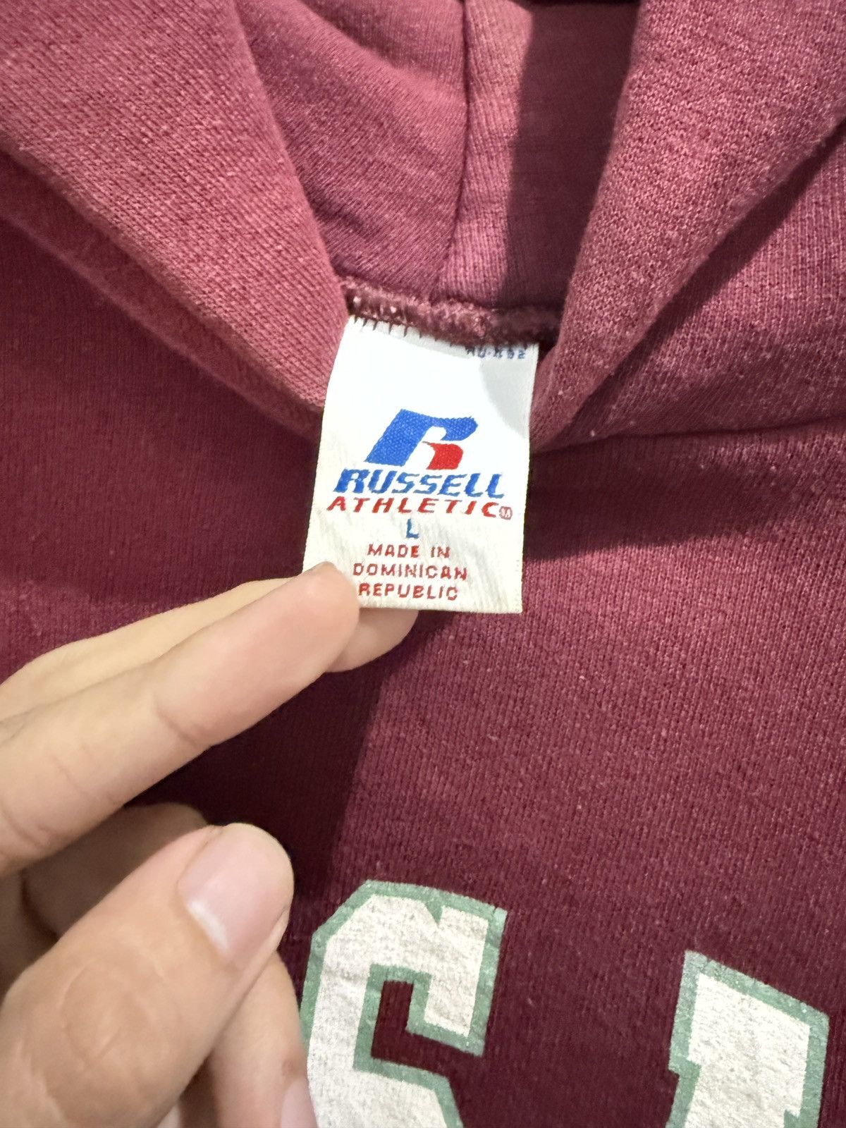 Russell Athletic 2000s Sunfaded Maroon Boxy Texas A&M Russell Hoodie Size US L / EU 52-54 / 3 - 2 Thumbnail