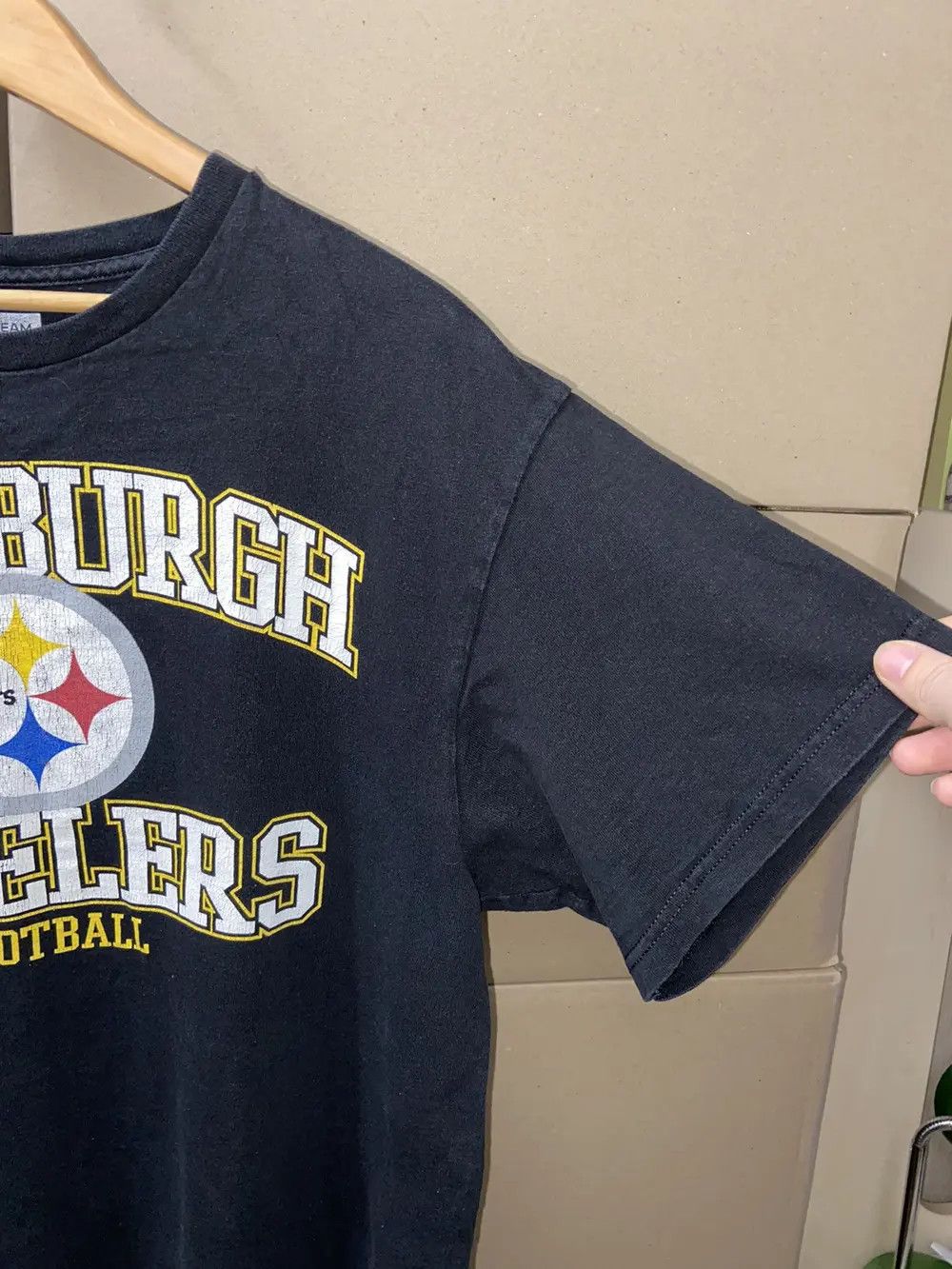 NFL VINTAGE PITTSBURG STEELERS Y2K FADED TEE JERSEY NY NFL SKATE Size US L / EU 52-54 / 3 - 8 Thumbnail