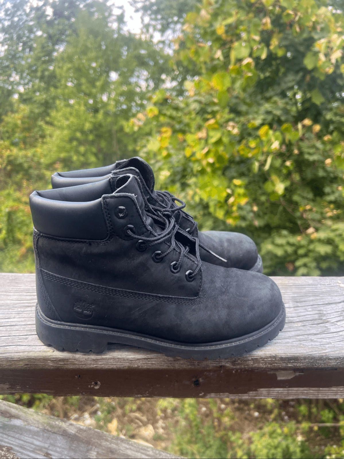 Timberland Timberland Boys Waterproof 6" Boots Black Sz 3 Size US 5 / EU 37 - 2 Thumbnail