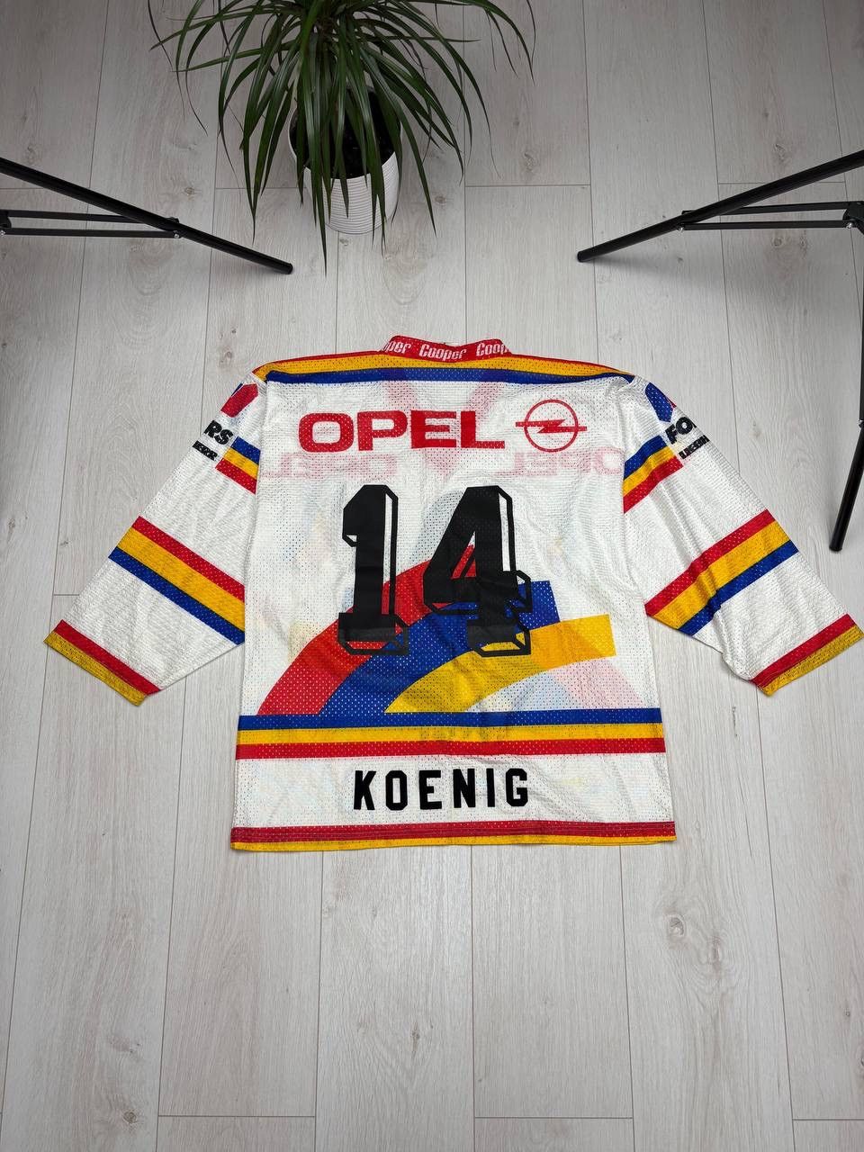 Vintage EHC BIEL BIENNE #14 KOENIG VINTAGE HOCKEY JERSEY Size US S / EU 44-46 / 1 - 8 Thumbnail