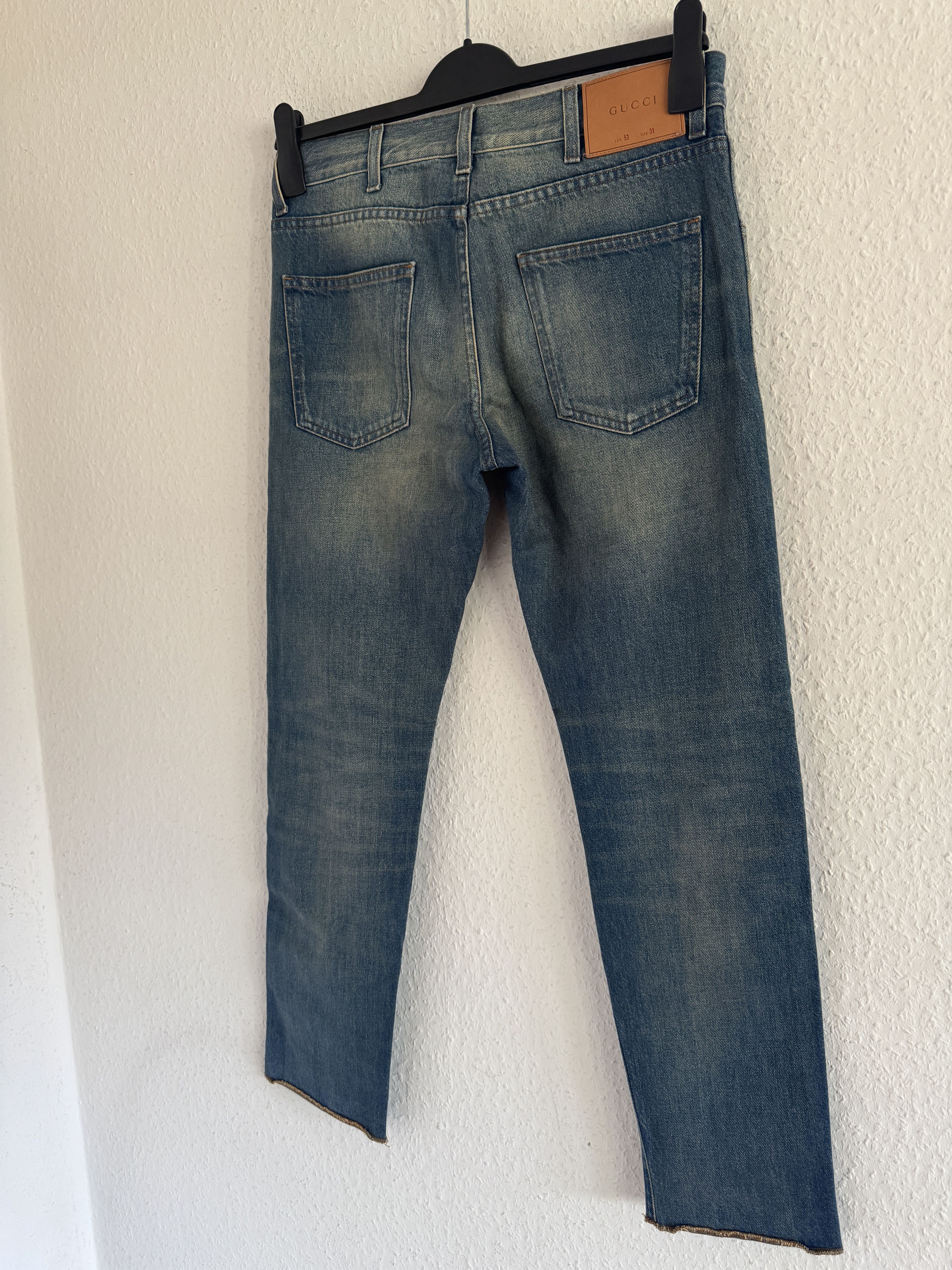 Gucci Snake Embroidered Denim Jeans Size US 31 - 14 Thumbnail
