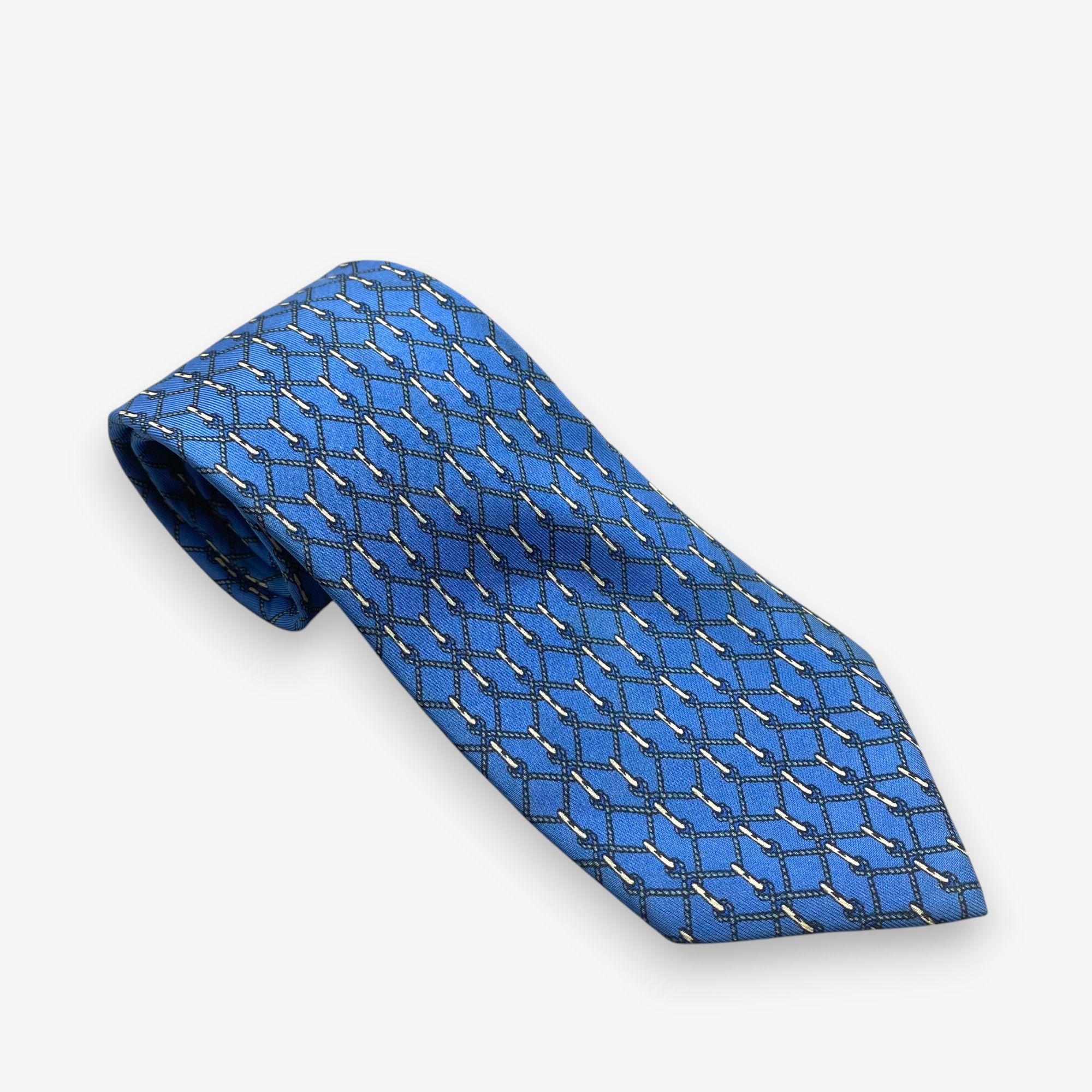 Hermes Vintage Hermes SILK Necktie Cravate Pure Silk Size ONE SIZE - 1 Thumbnail