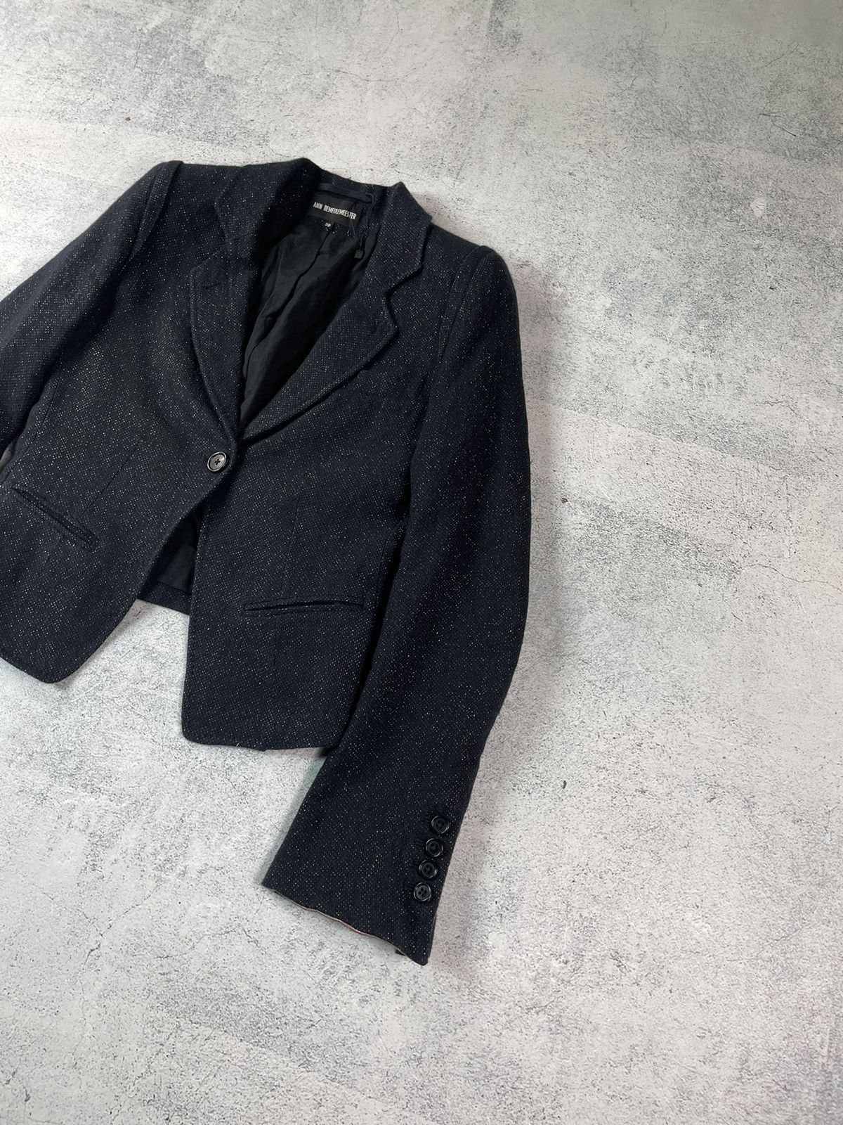 Ann Demeulemeester Ann Demeulemeester Shiny Polka Dot Blazer & Wide Pants Suit Size XS / US 0-2 / IT 36-38 - 4 Thumbnail