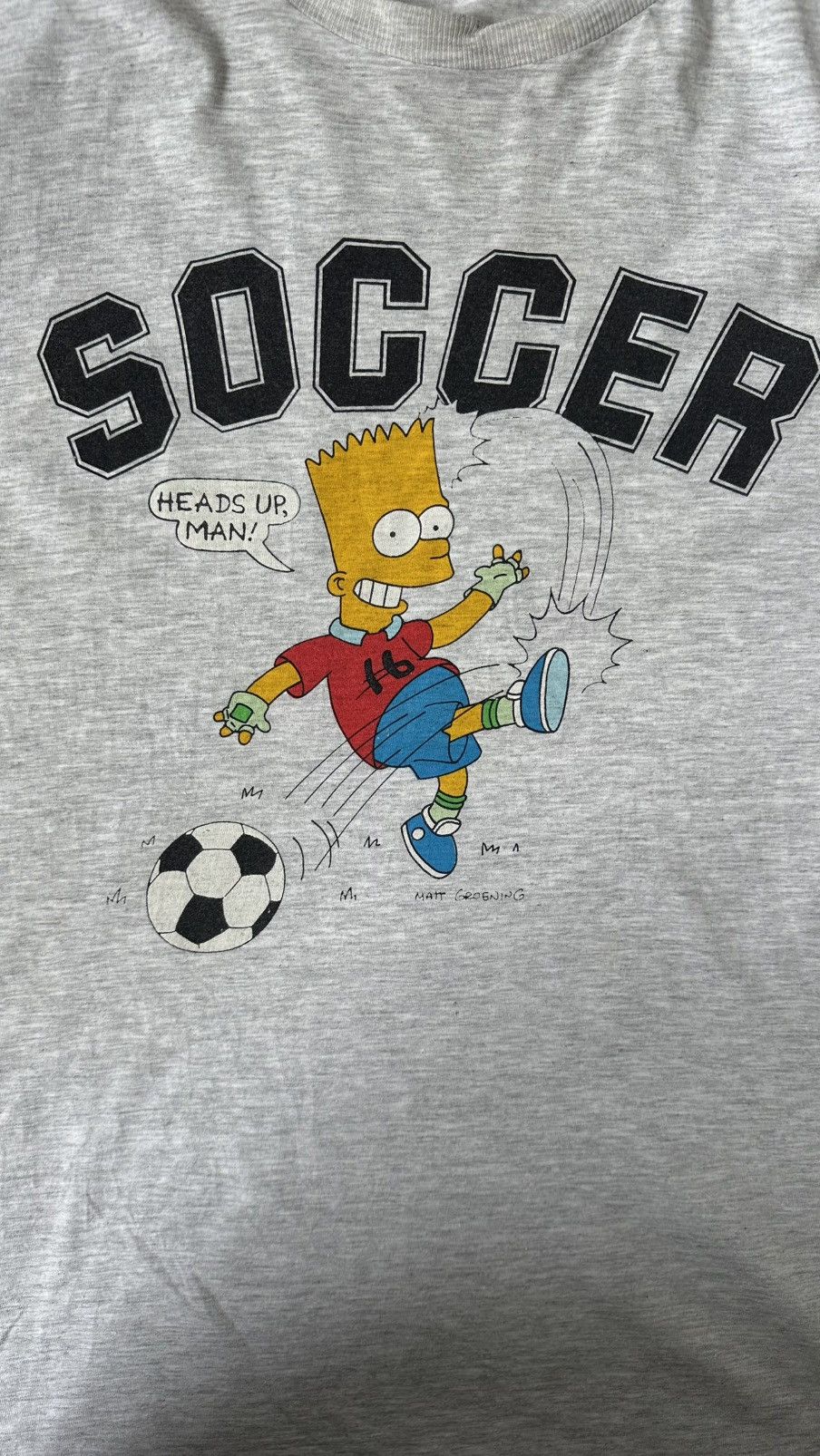 Vintage VINTAGE BART SIMPSON SOCCER TEE Size US M / EU 48-50 / 2 - 2 Thumbnail