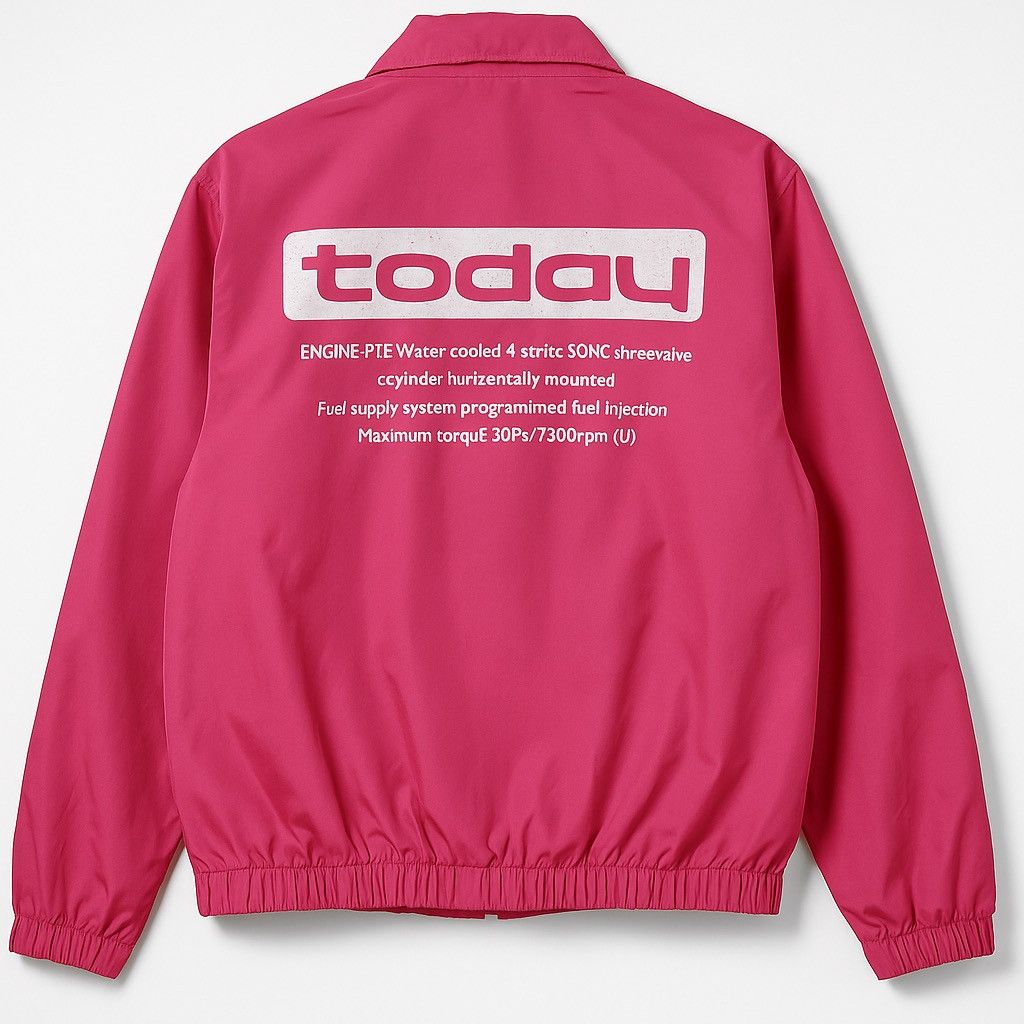 Japanese Brand Vintage 90s Honda Primo Today Pink Nylon Windbreaker Jacket Size US M / EU 48-50 / 2 - 2 Thumbnail