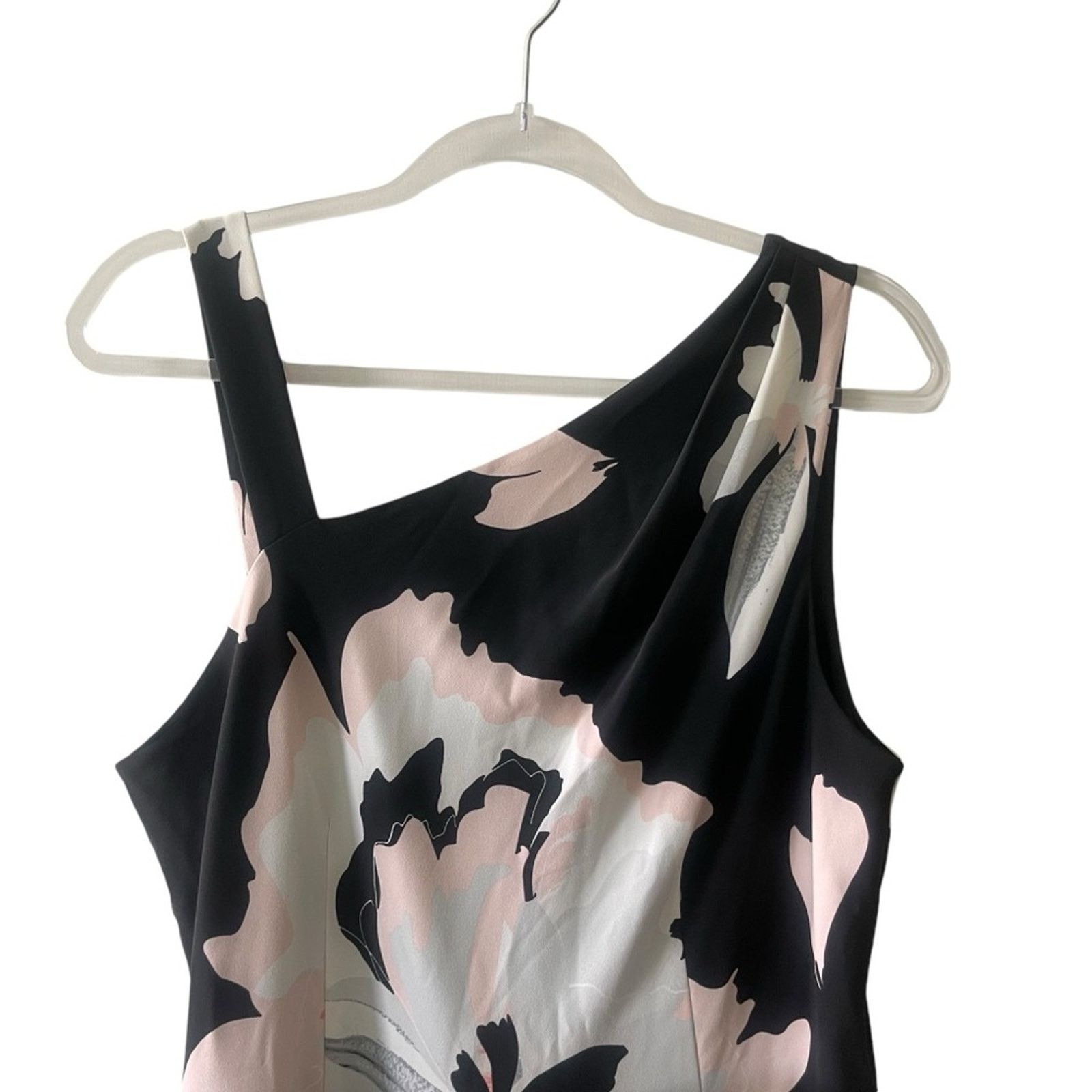 Jones New York Jones New York Floral Asymmetrical Sleeveless Belted Dress Size XL / US 12-14 / IT 48-50 - 2 Thumbnail