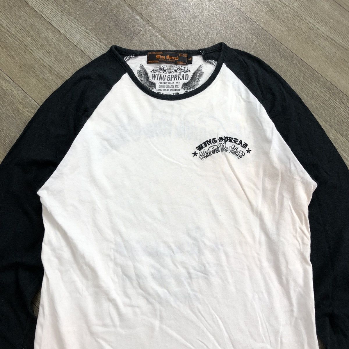 If Six Was Nine × Japanese Brand × Le Grande Bleu (L.G.B.) 2000s Wing Spread Skulls Cross LGB Embroidered Longsleeve Size US M / EU 48-50 / 2 - 12 Thumbnail