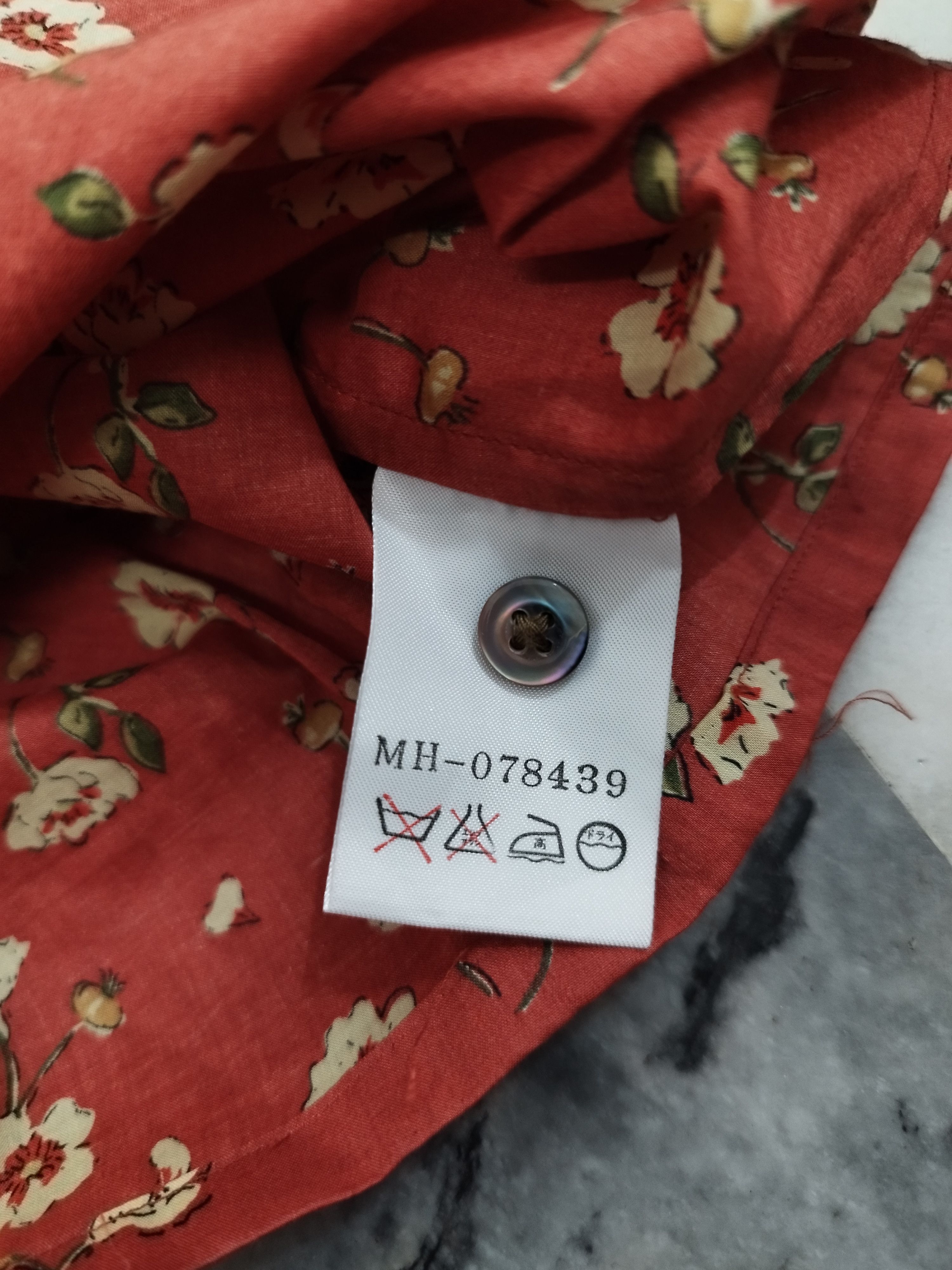 Designer × Margaret Howell MARGARET HOWELL ENGLAND FLORAL BROWN BUTTON DOWN BLOUSE Size S / US 4 / IT 40 - 5 Thumbnail