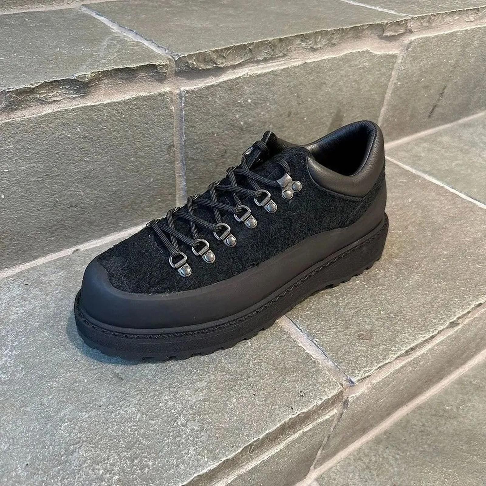 Other Black Hiking Style Chunky Platform Sneakers, Outdoor Shoes Size US 11 / EU 44 - 2 Thumbnail