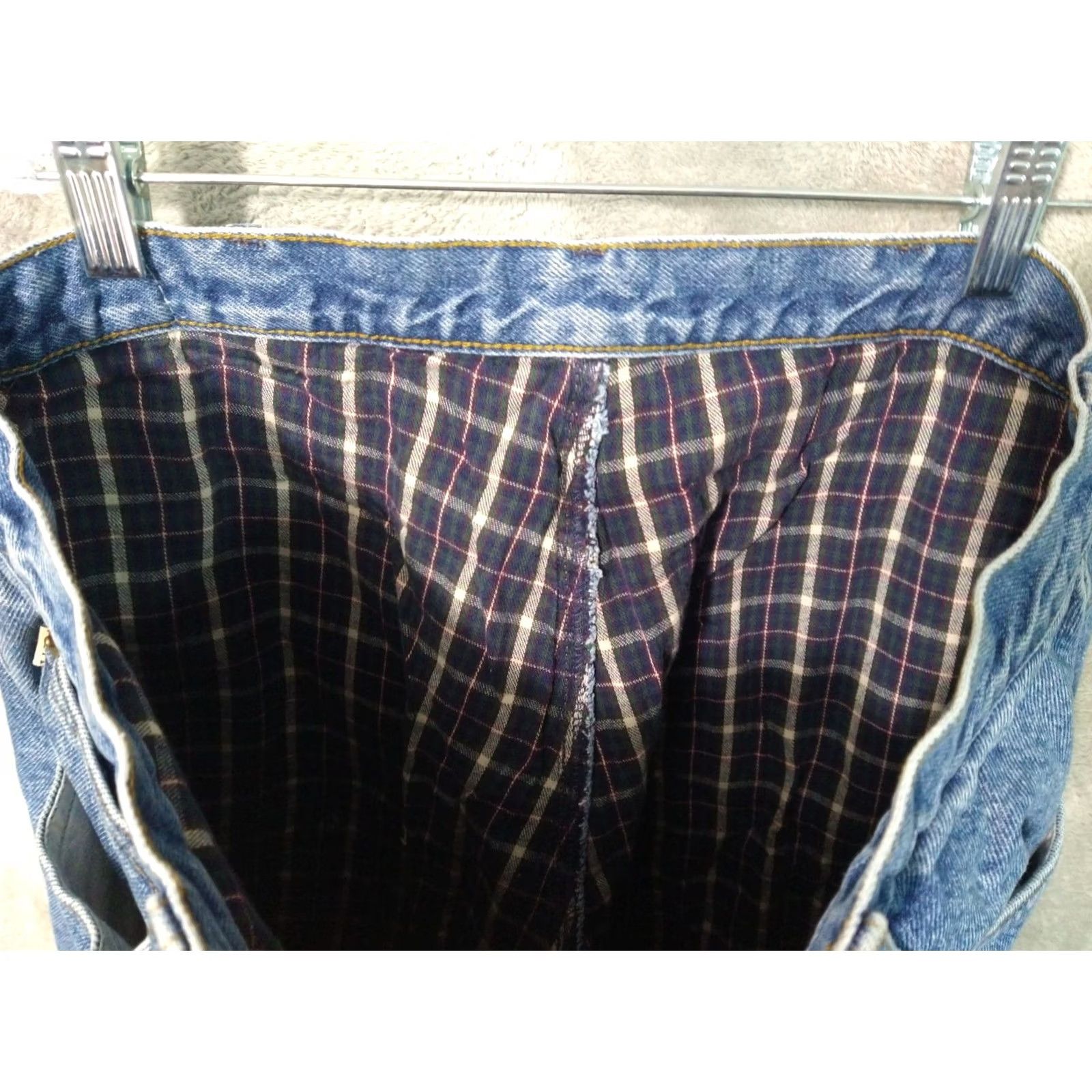 Vintage LL Bean Jeans Mens 36x32 Blue Denim Lined Medium Wash 5-Pocket Design Straight Regular Size 36 in Inseam 32 in Navy Blue Mens Jeans Size US 36 / EU 52 - 3 Thumbnail