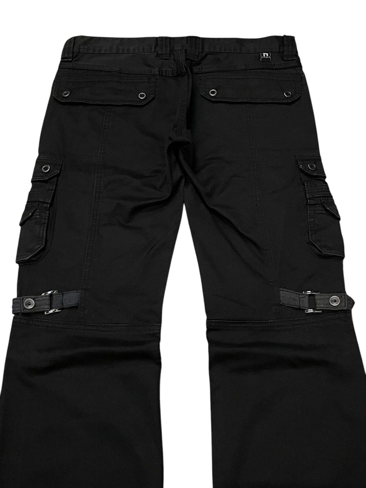 HIDEAWAYS × Japanese Brand × Tornado Mart Hideaways Nicole Bondage Paneled Flared Pants Size US 32 / EU 48 - 15 Thumbnail