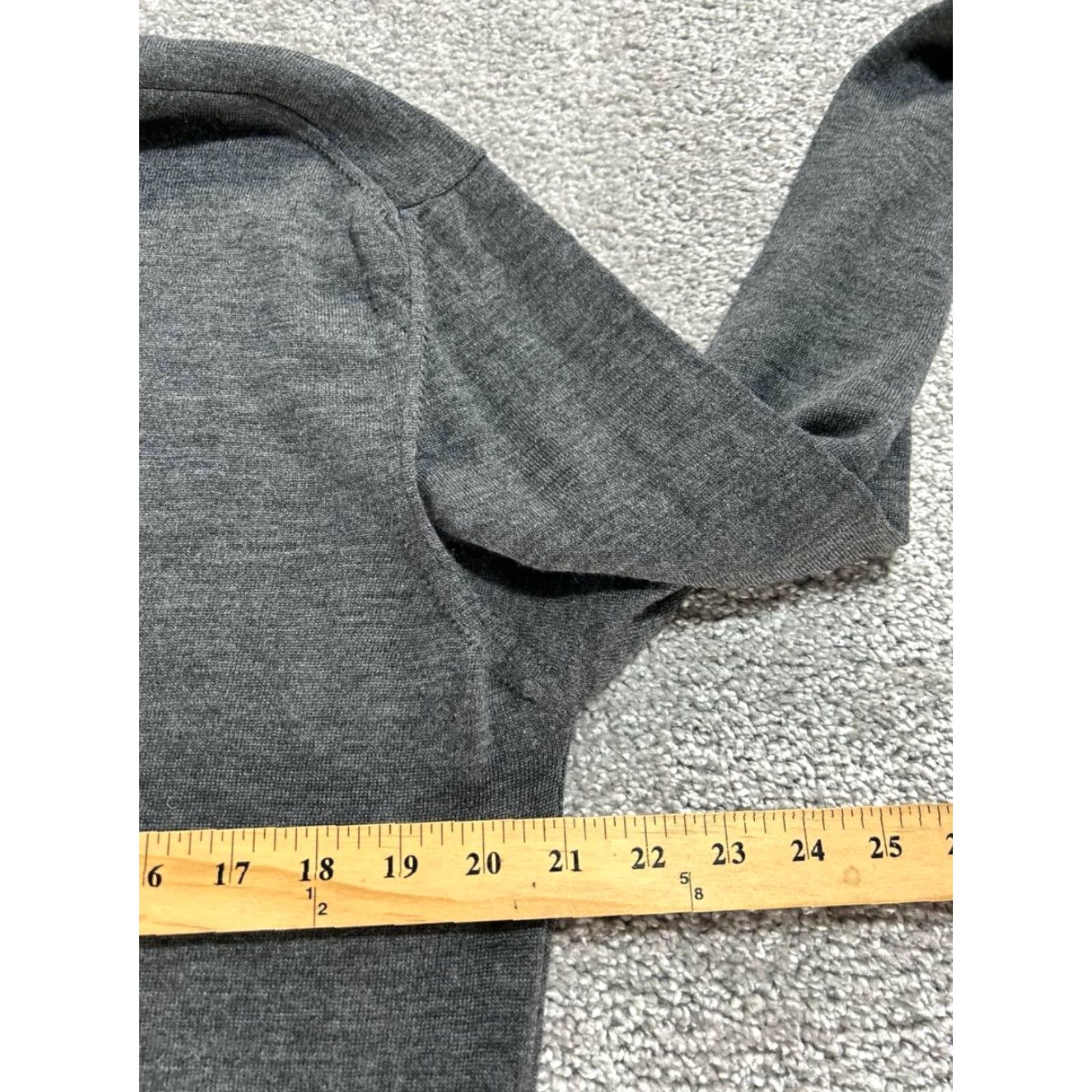 Zara Zara Mens Large Gray Wool Knit Pullover Sweater Size US L / EU 52-54 / 3 - 5 Thumbnail