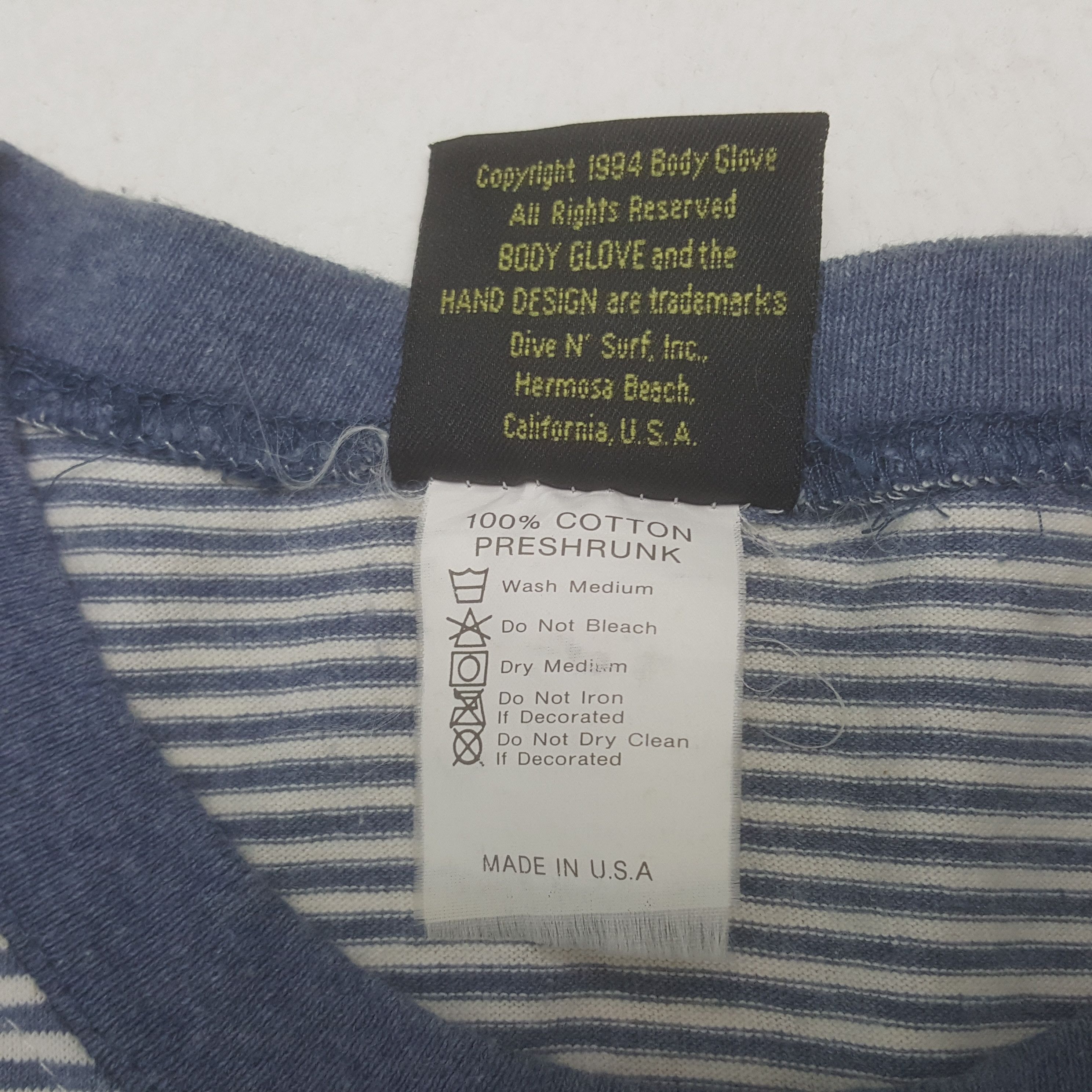 Body Glove × Vintage Vintage Boy Glove Striped Tshirt Size US M / EU 48-50 / 2 - 5 Thumbnail