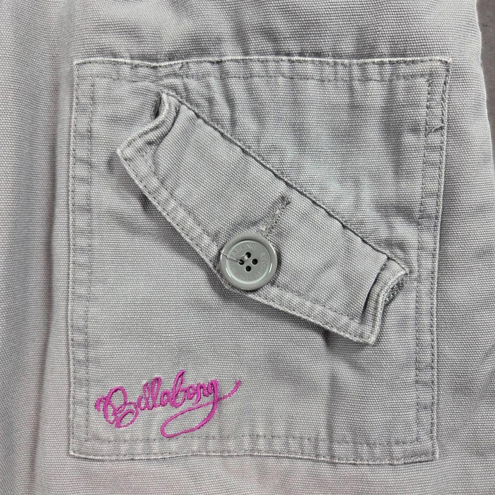 Billabong Billabong Trench Coat Small Gray Vintage Double Breasted Size S / US 4 / IT 40 - 9 Thumbnail