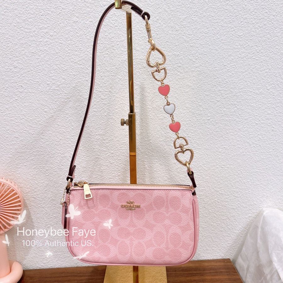 Coach NWT Coach Nolita 19 CW426 Powder pink plus extended chain Size ONE SIZE - 4 Thumbnail