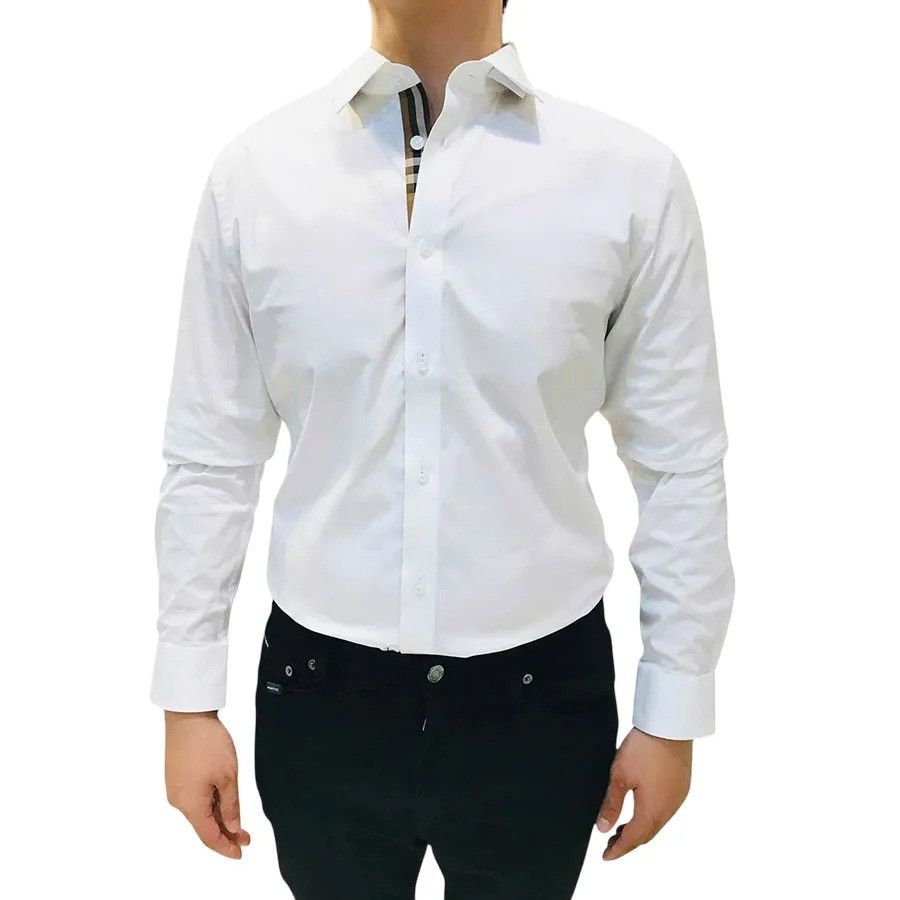 Burberry o1w1db10226 Check Shirt In White Size US S / EU 44-46 / 1 - 1 Preview
