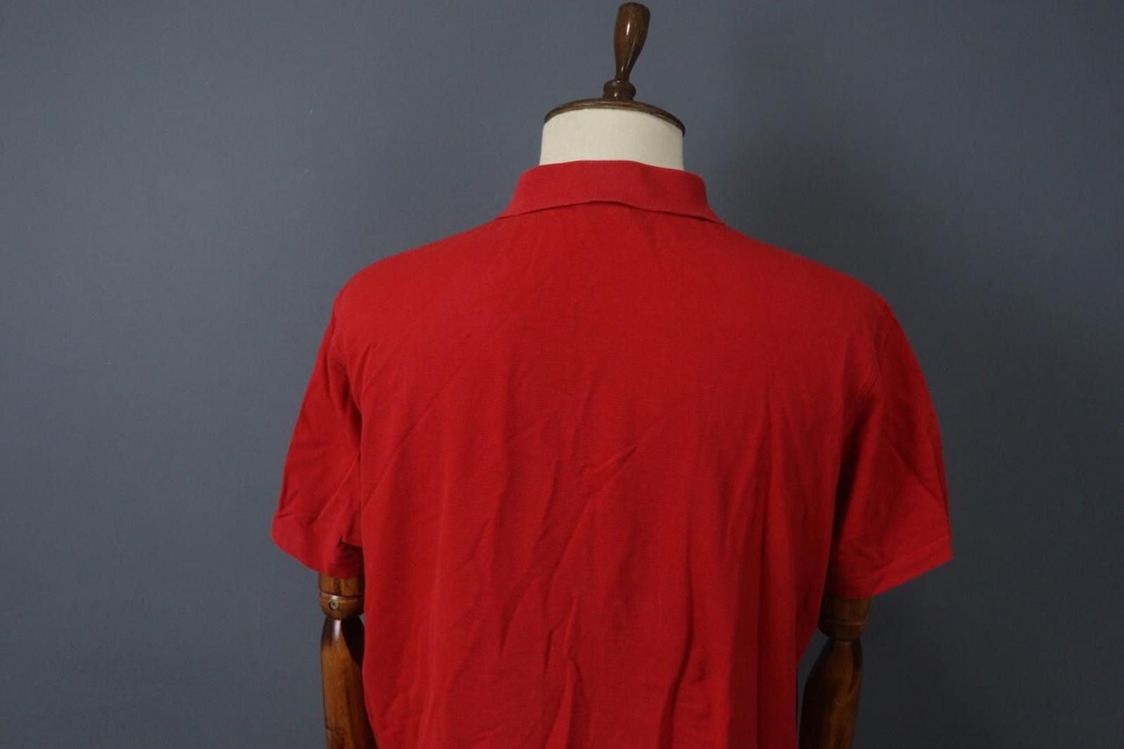 Lacoste Lacoste Red Cotton Collared Popover Polo Shirt Size 8 Size US M / EU 48-50 / 2 - 9 Thumbnail