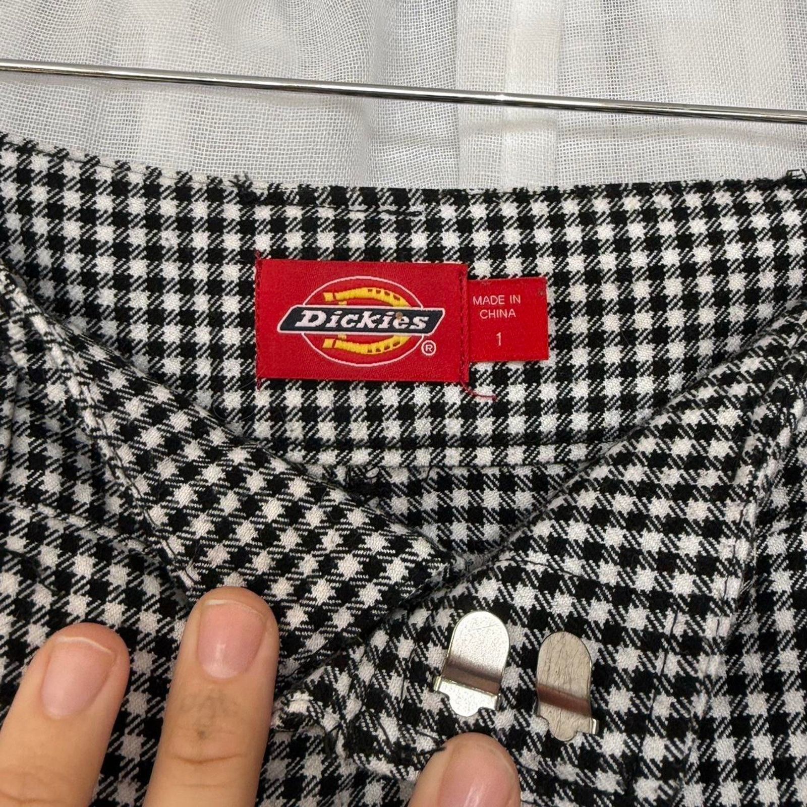 Dickies dickies girl micro houndstooth straight-leg pants Size 28" / US 6 / IT 42 - 2 Thumbnail