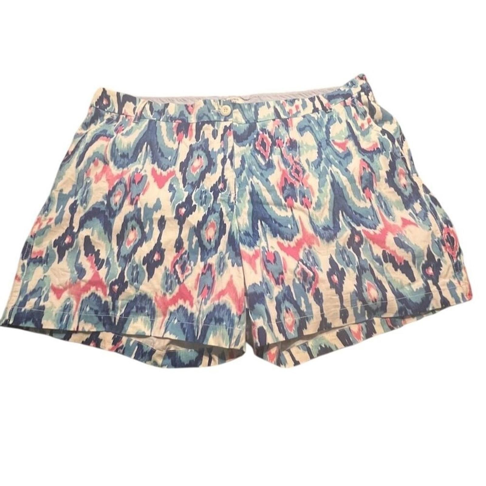 Tuff Crowd Crown & Ivy Shorts Caroline 20W White Abstract Button Size 42" / US 20 - 2 Thumbnail