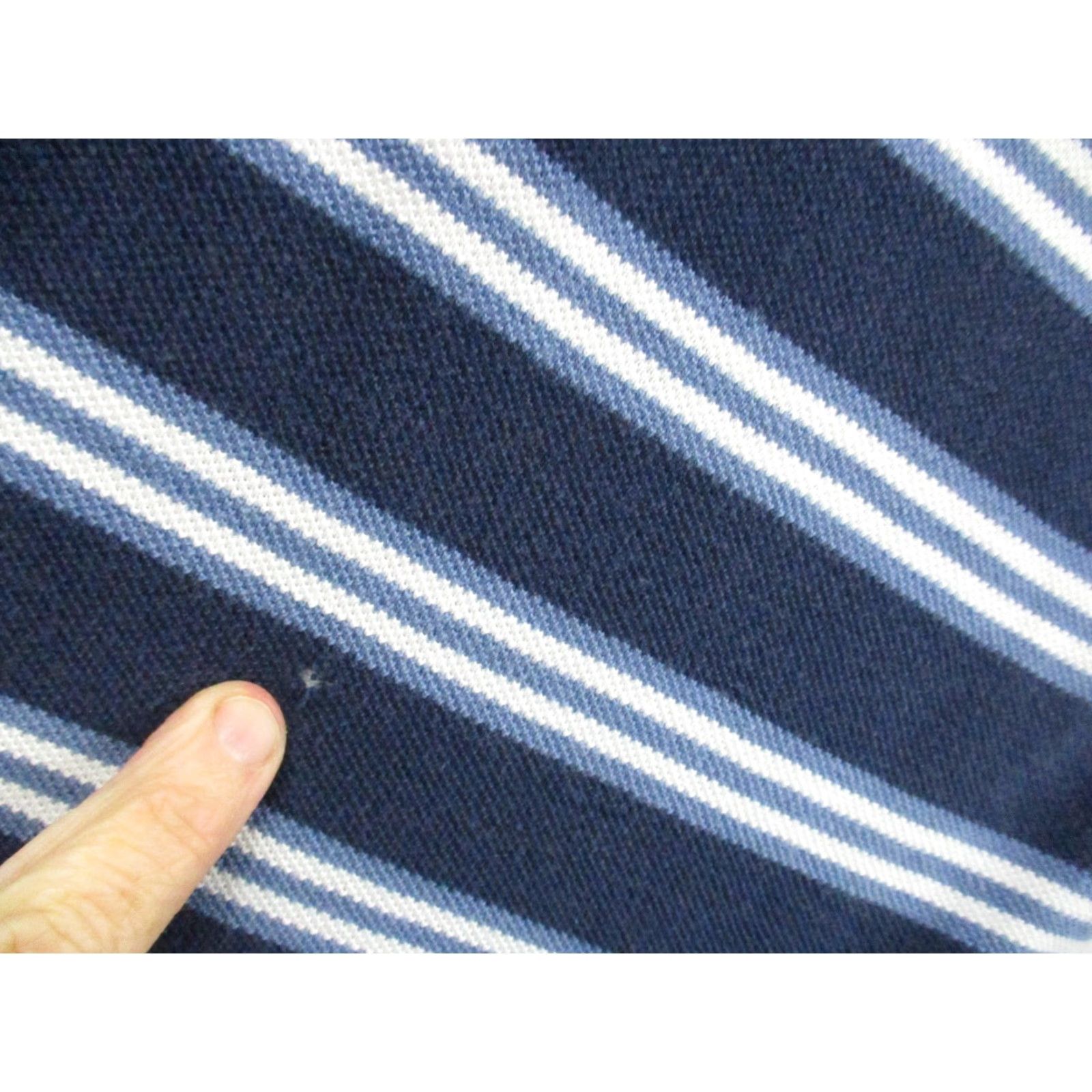 Polo Ralph Lauren Vintage Polo Ralph Lauren Polo Shirt Mens Large Blue Stripe Rugby Golf Shield USA Shirt Size US L / EU 52-54 / 3 - 5 Thumbnail