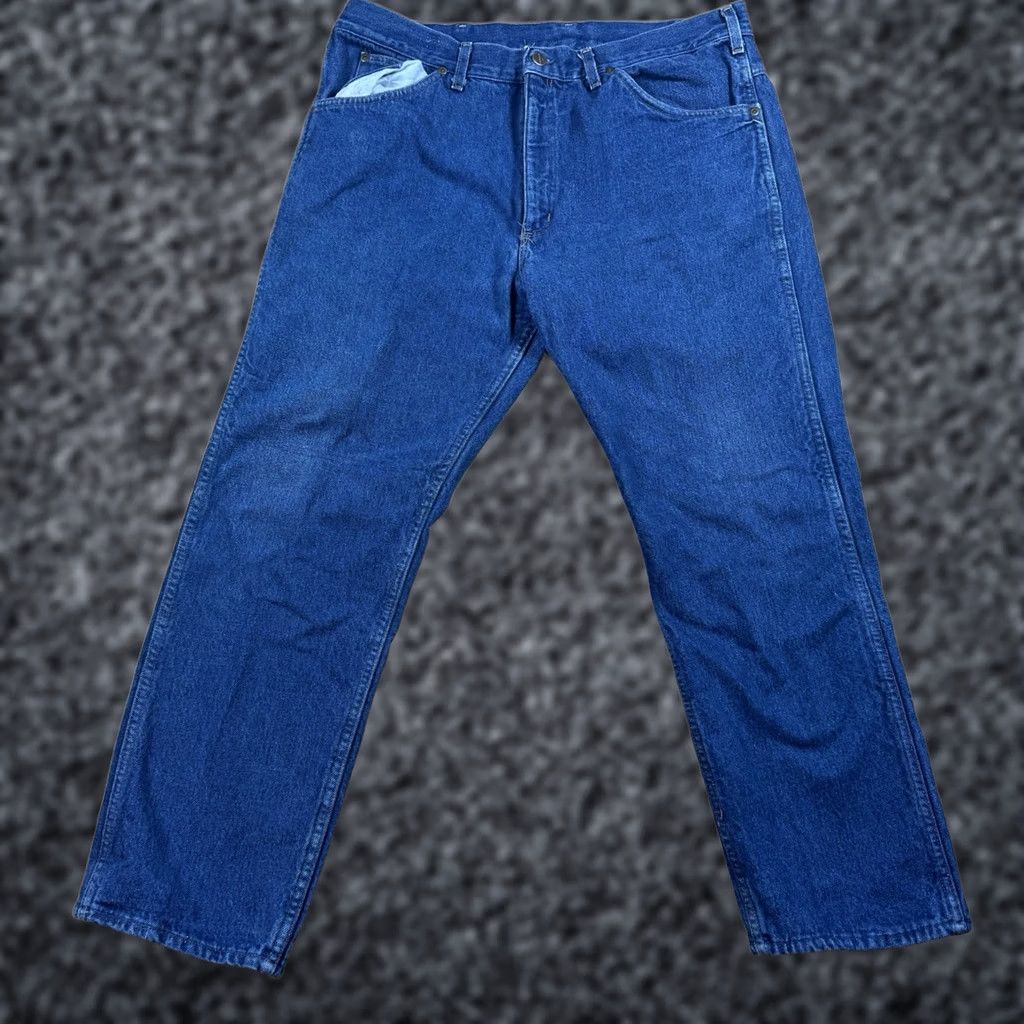 Carhartt VINTAGE Carhartt Flannel Lined Jeans Mens 36x29 Blue Straight Relaxed Workwear Size US 36 / EU 52 - 1 Thumbnail
