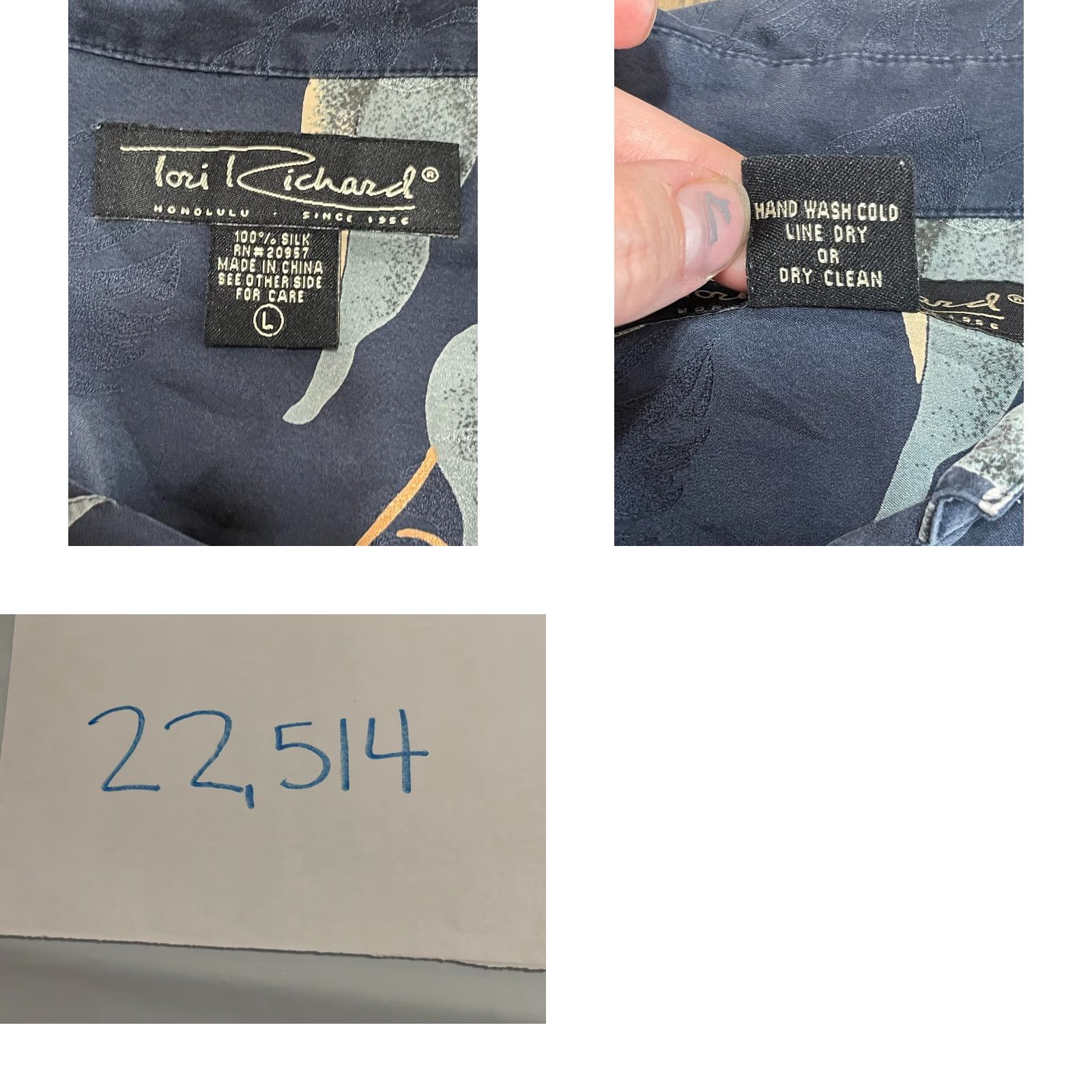 Tori Richard Tori Richard Shirt, Men's Large, Button-Up, Short Sleeve, Blue Green, Casual, Regular Fit, Men, Button Up Shirt Size US L / EU 52-54 / 3 - 8 Thumbnail