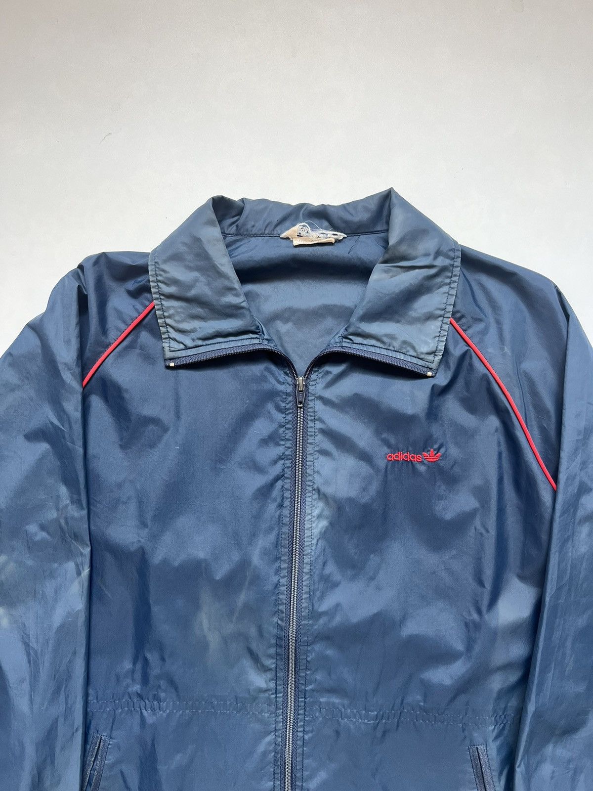 Adidas 80's Adidas Descente 3 Stripes Sunfaded Vintage Jacket Size US L / EU 52-54 / 3 - 3 Thumbnail