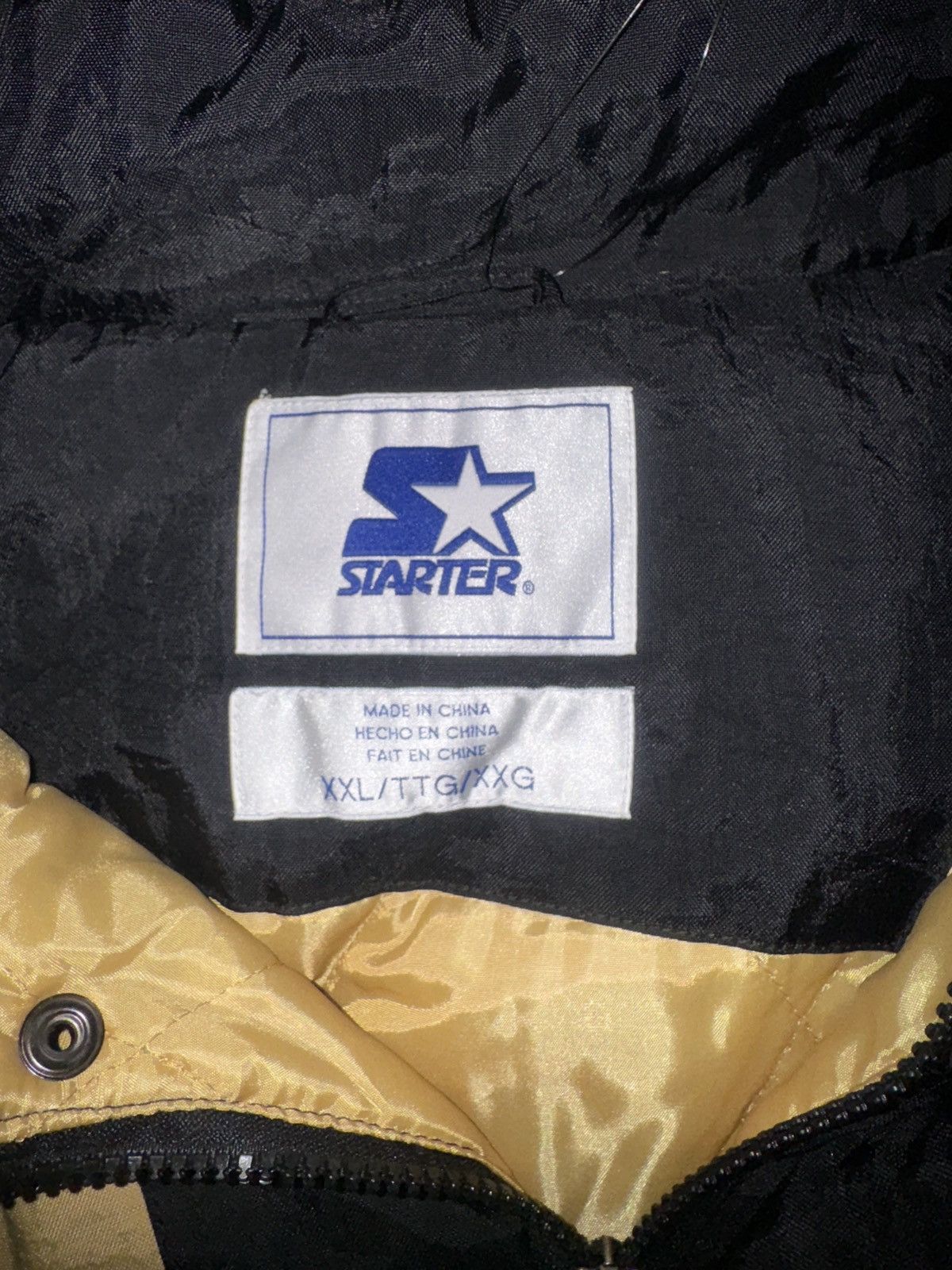 Starter New Orleans Saints Starter Hooded Half Zip Jacket TAN/BLACK 2X Size US XXL / EU 58 / 5 - 7 Thumbnail