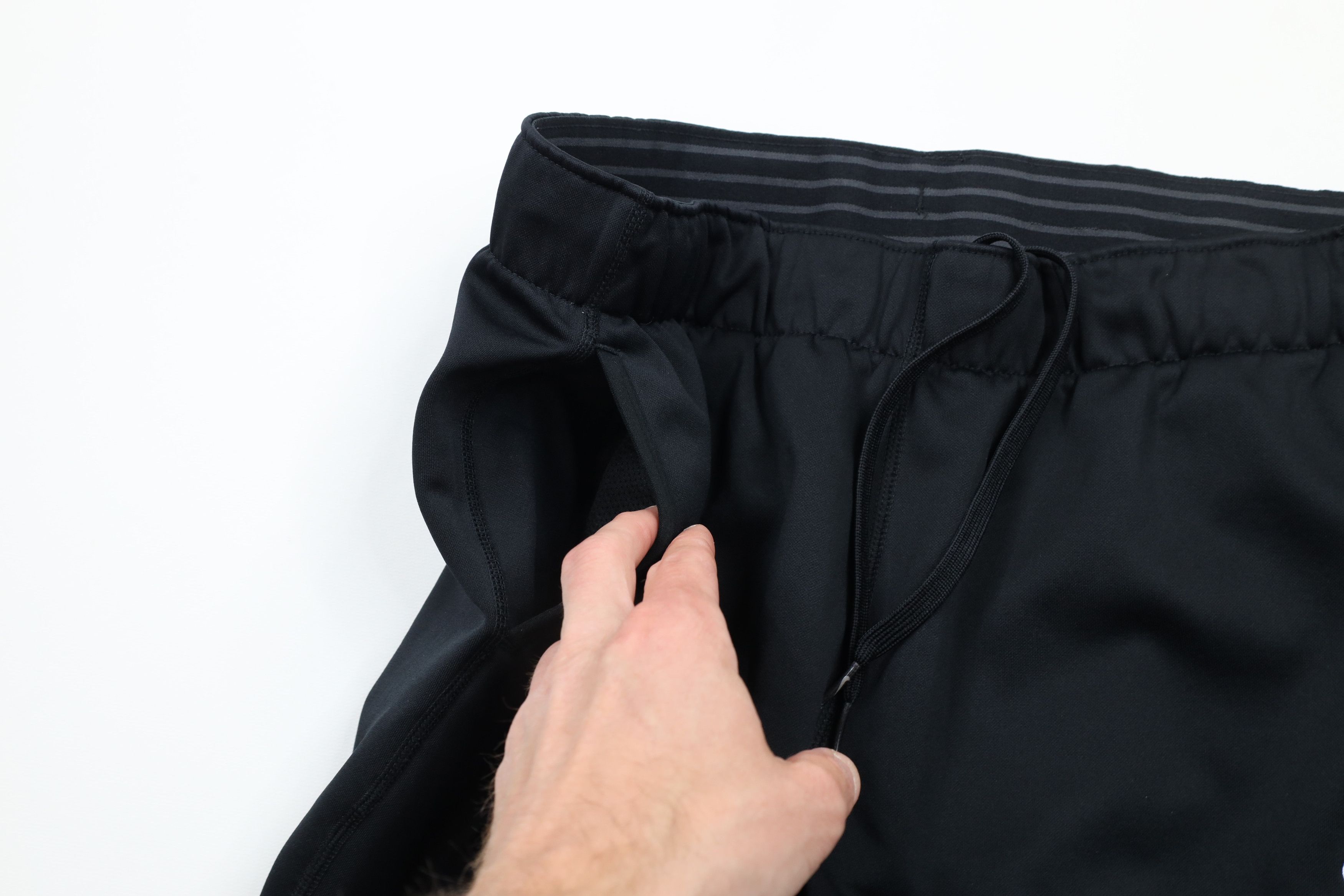 Nike × Vintage Vintage Nike Scott Mini Swoosh Wide Leg Sweatpants Black Size US 34 / EU 50 - 8 Thumbnail