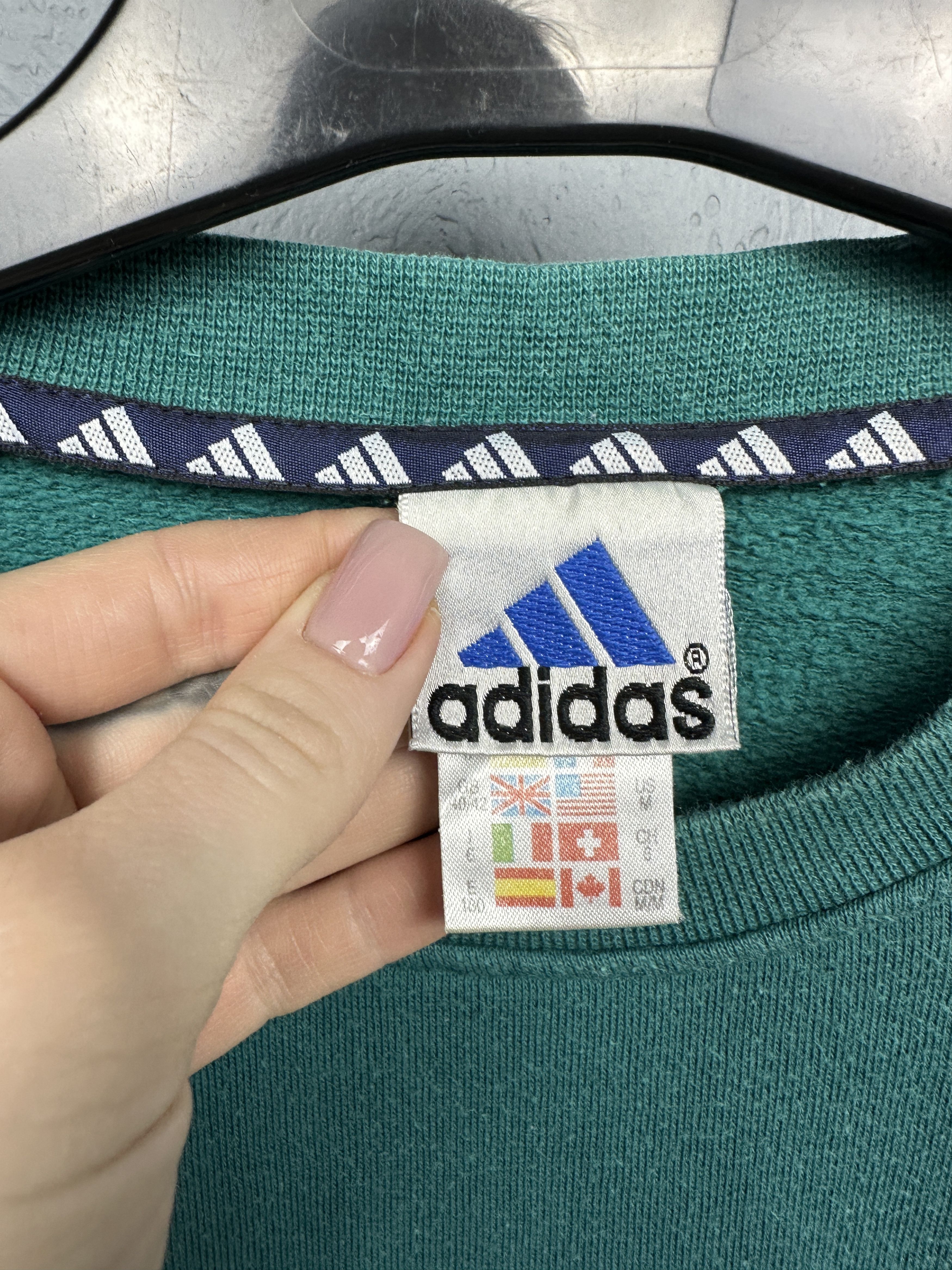 Adidas Adidas 90s Vintage Mens Crew Neck Sweatshirt Size US M / EU 48-50 / 2 - 4 Thumbnail