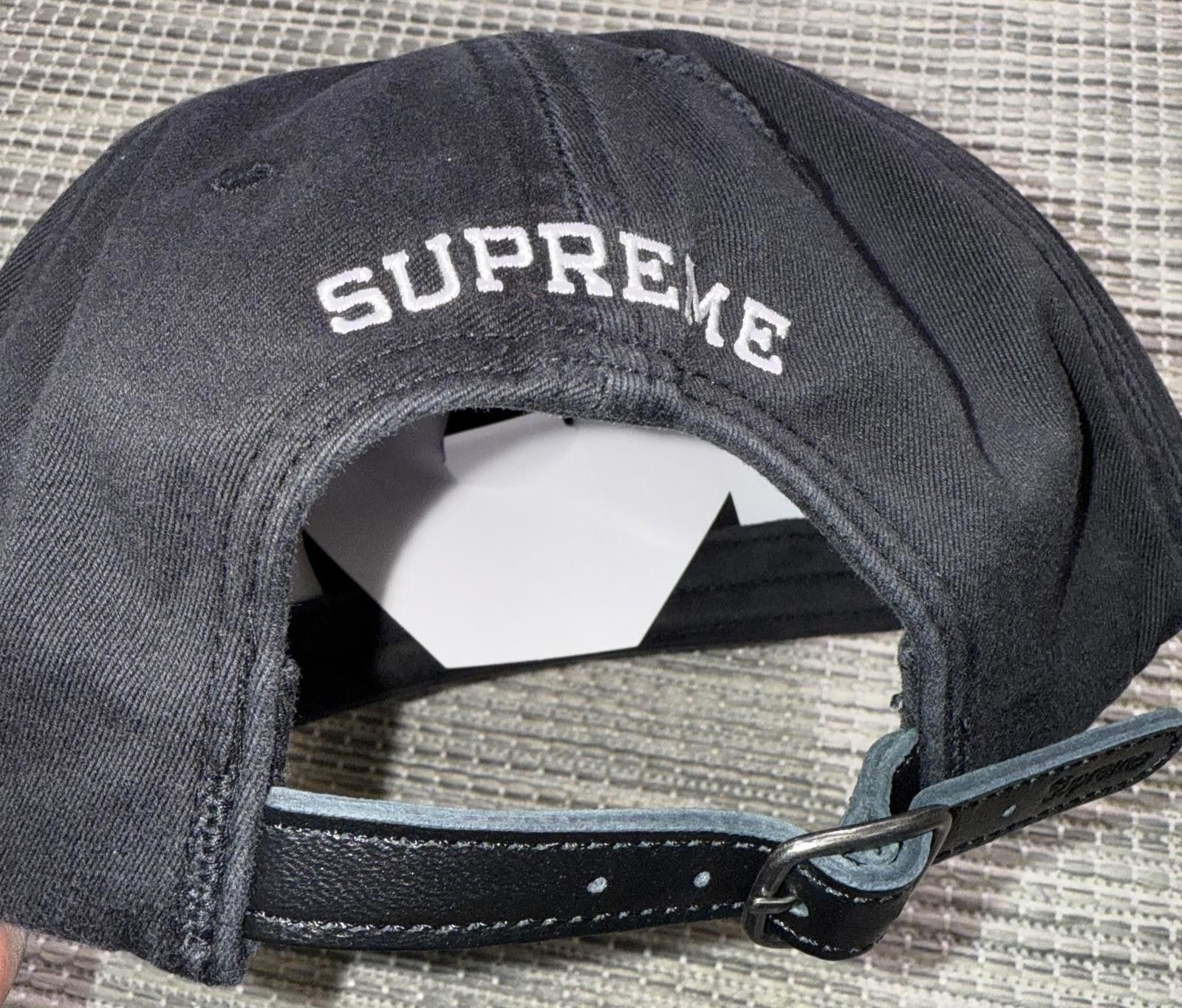 Supreme Supreme Black Distressed 6-Panel Hat Size ONE SIZE - 3 Thumbnail