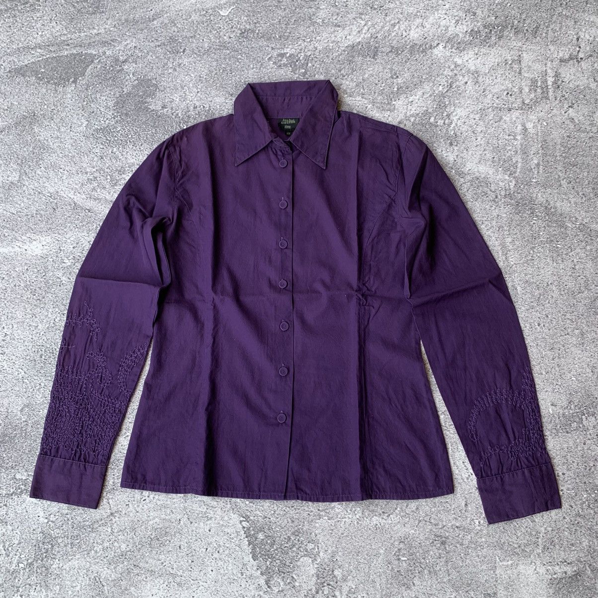 Jean Paul Gaultier Embroidered Button Up Shirt
