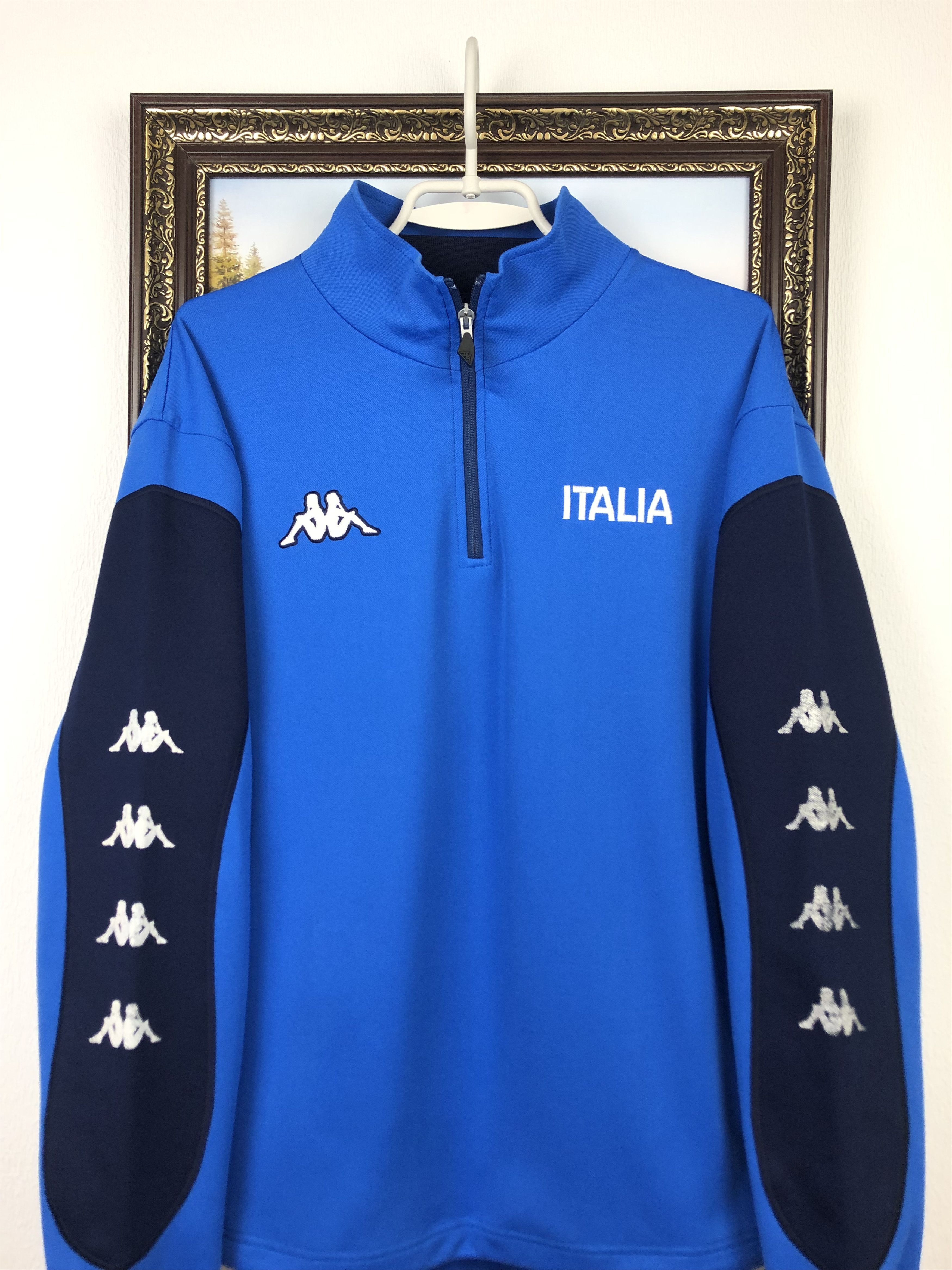 Kappa × Vintage Vintage Kappa Italy Football Jacket Sweatshirt Soccer Track Size US L / EU 52-54 / 3 - 2 Thumbnail