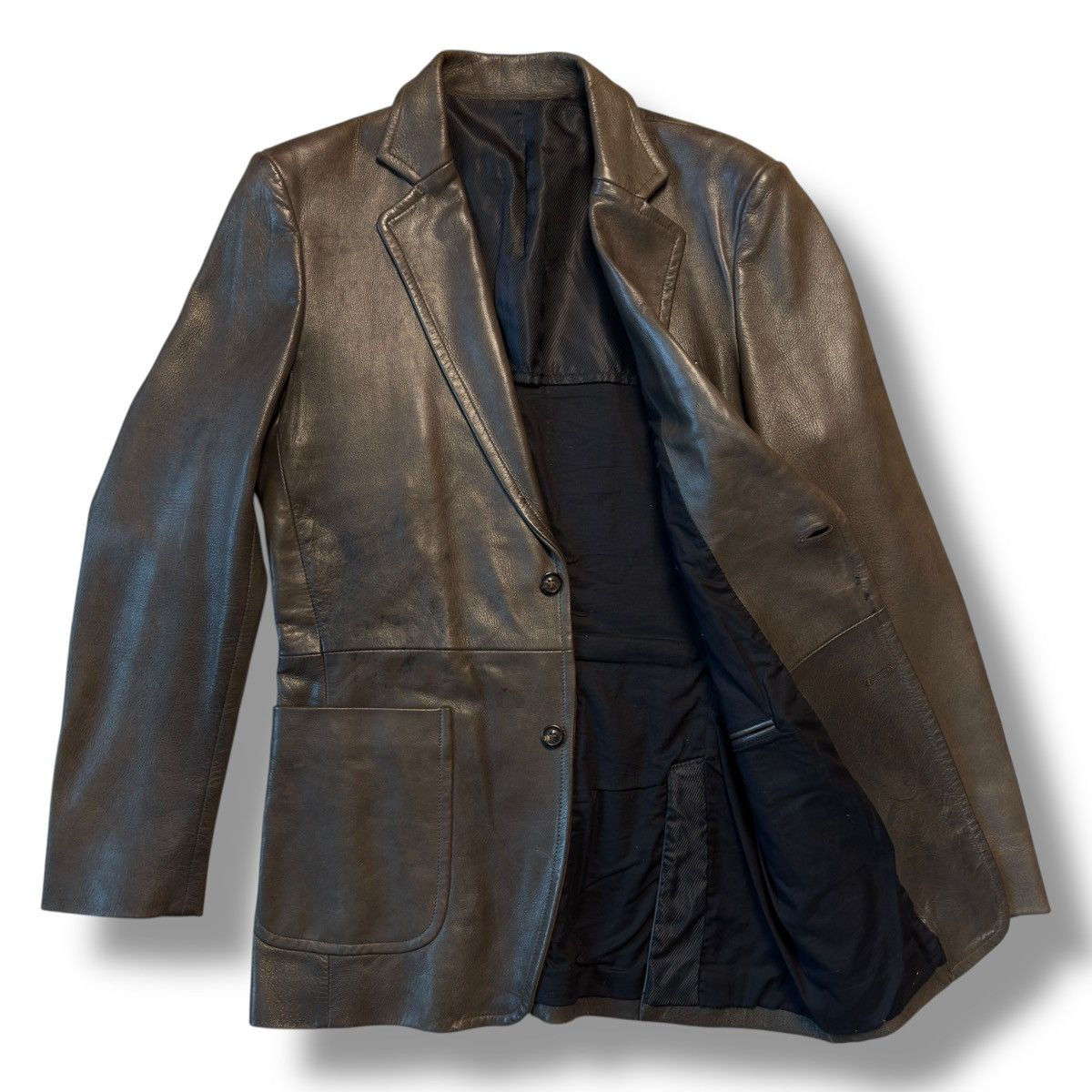 Maison Margiela AW2005 Maison Margiela Leather Blazer Jacket Size US M / EU 48-50 / 2 - 4 Thumbnail
