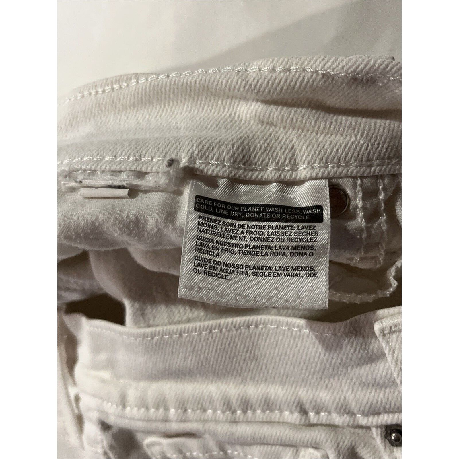 Levi's Levi’s 724 Jeans Womens 31 32x24 High Straight Raw Hem White Size 31" - 14 Thumbnail