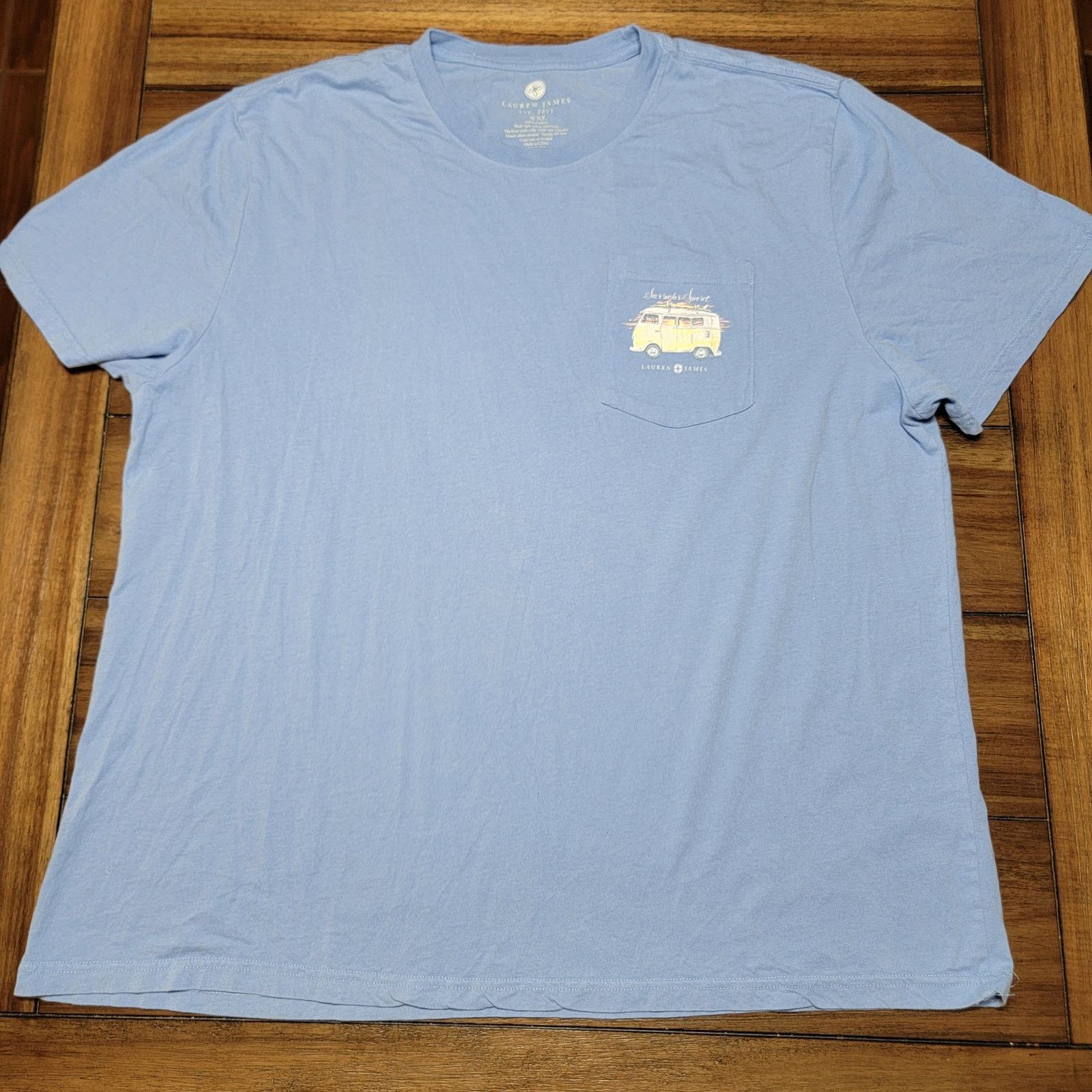 Other Lauren James Tee "Seersucker Sunset" VW Bus w/ Pocket - XXL Size XXL / US 16-18 / IT 52-54 - 3 Thumbnail