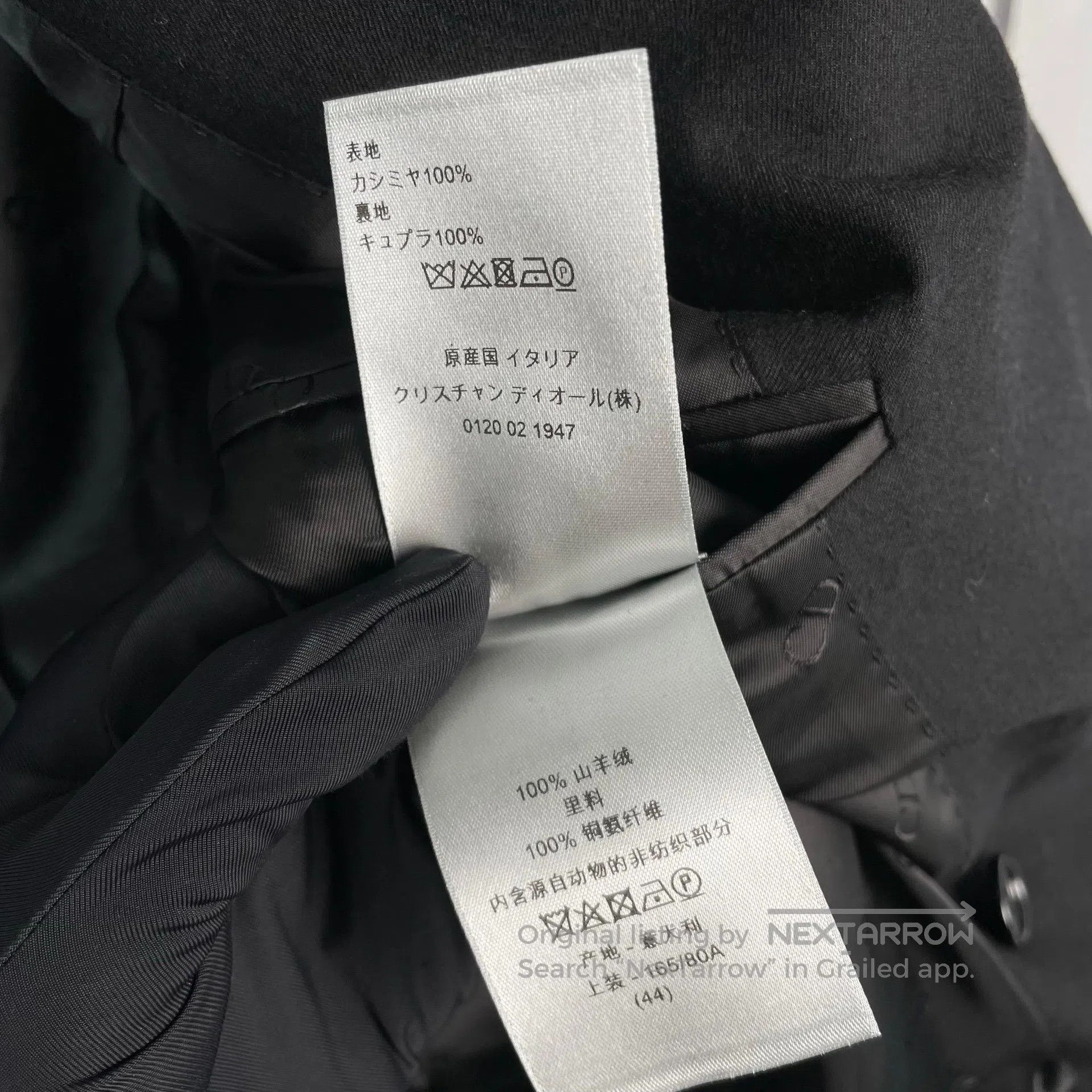 Dior Dior Black Double Breasted Notched Lapel Suit Jacket| Size US S / EU 44-46 / 1 - 5 Thumbnail