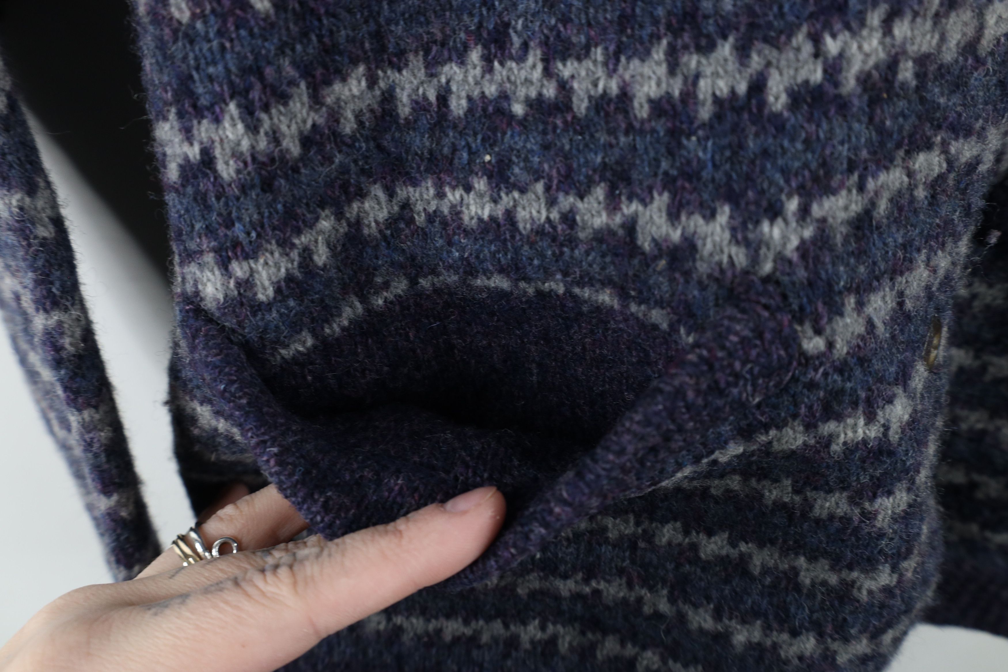 Eddie Bauer × Vintage Vintage 90s Eddie Bauer Knit Collared Cardigan Sweater Size L / US 10 / IT 46 - 6 Thumbnail