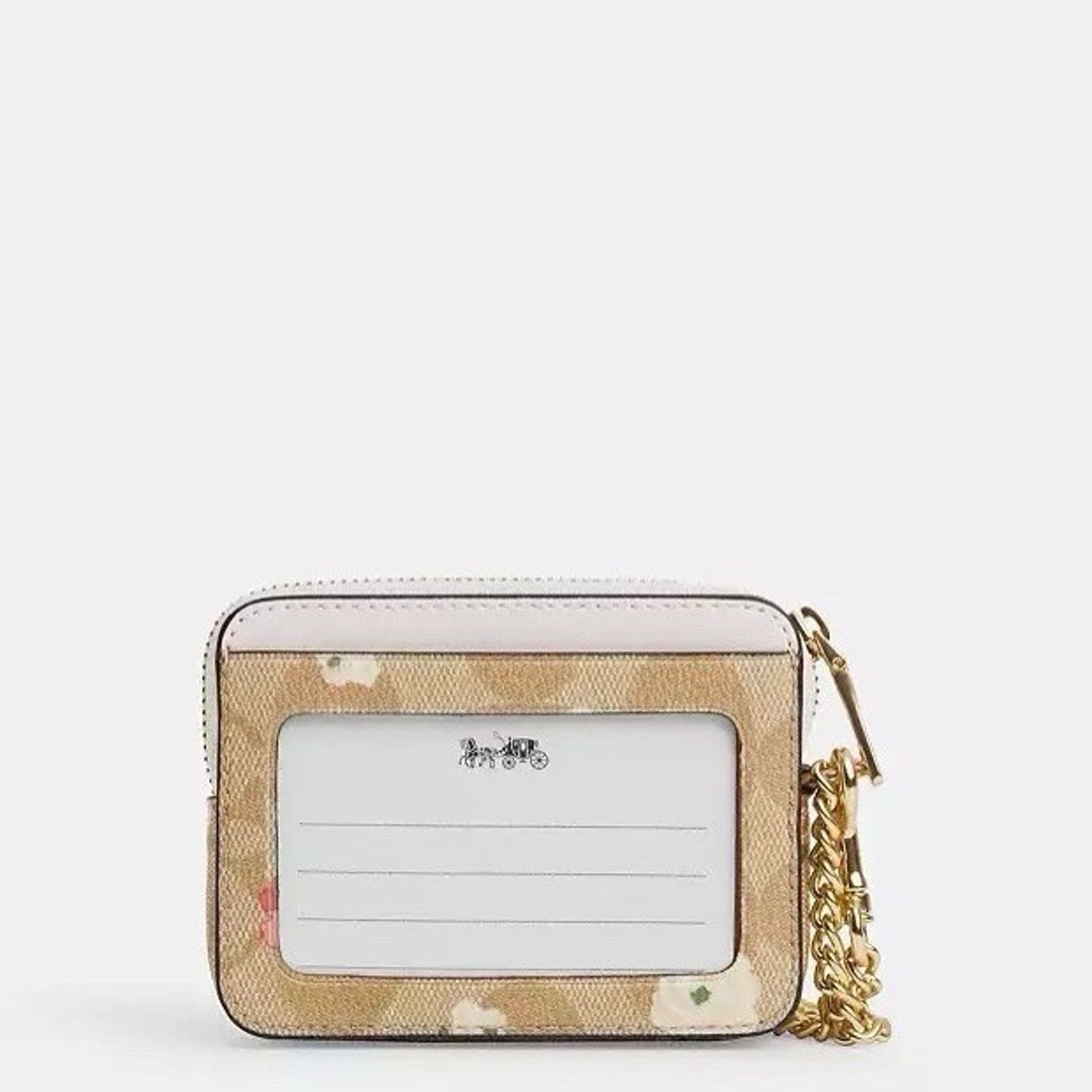 Coach NWT Coach Zip Card Case In Signature Canvas Floral CR971 Size ONE SIZE - 4 Thumbnail