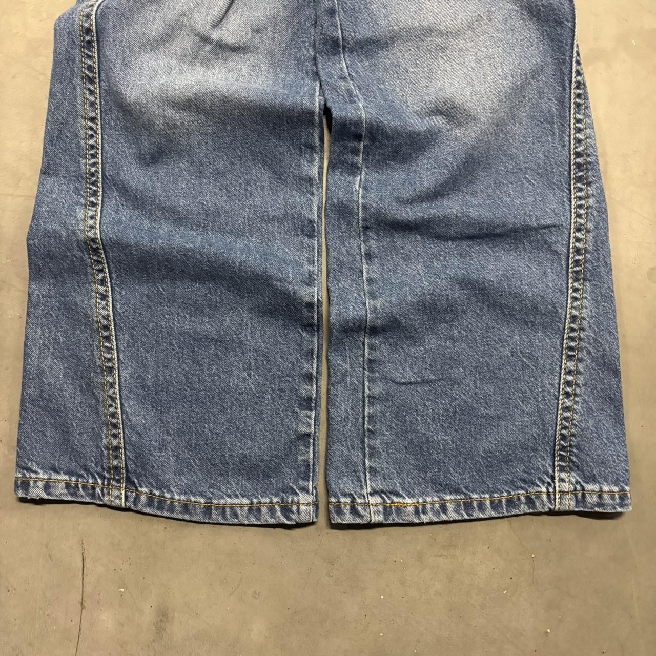 Vintage Crazy Vintage Y2K/2000s Flared Wideleg Bootcut Medium Blue Wash Denim Jeans! Size US 36 / EU 52 - 5 Thumbnail
