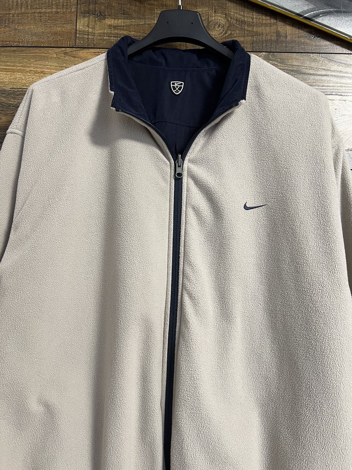 Nike NIKE GOLF Vintage Reversible Fleece/Nylon Jacket 90s 2 in 1 Size US L / EU 52-54 / 3 - 17 Thumbnail