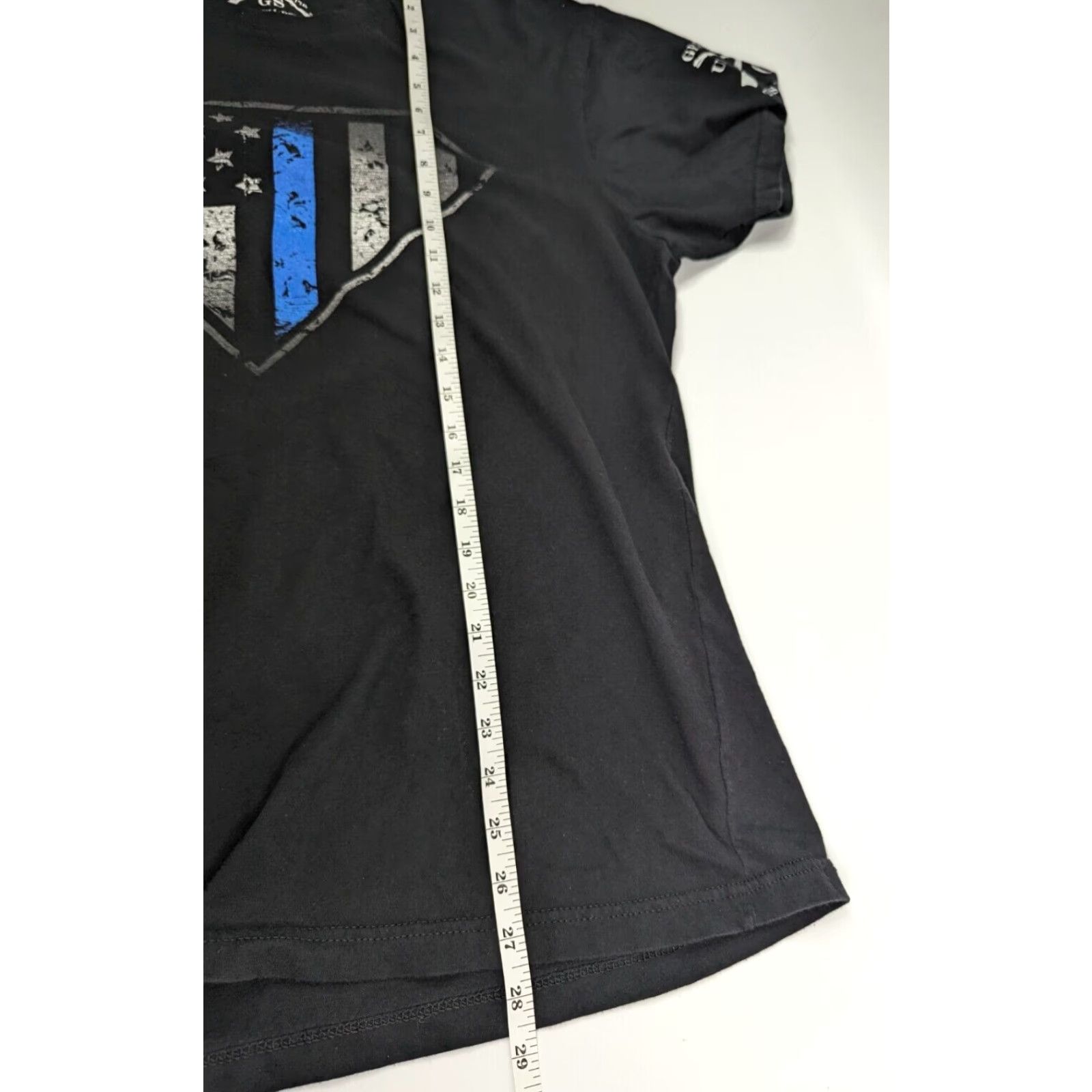 Vintage Grunt Style American Flag Superman Blue Lives Matter Graphic Tee Shirt Womens XL Size XL / US 12-14 / IT 48-50 - 4 Thumbnail