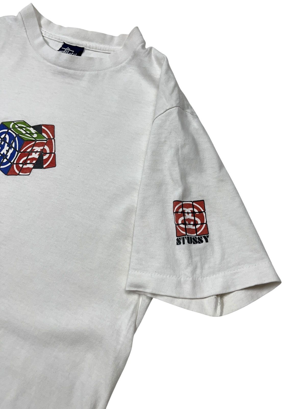 Stussy Vintage 90s Stussy Rubick’s Cube Made in USA T-shirt Size US S / EU 44-46 / 1 - 2 Thumbnail