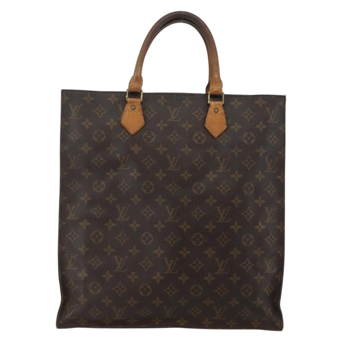 Louis Vuitton LOUIS VUITTON Monogram Sac Plat Hand Bag M51140 Size ONE SIZE - 3 Thumbnail