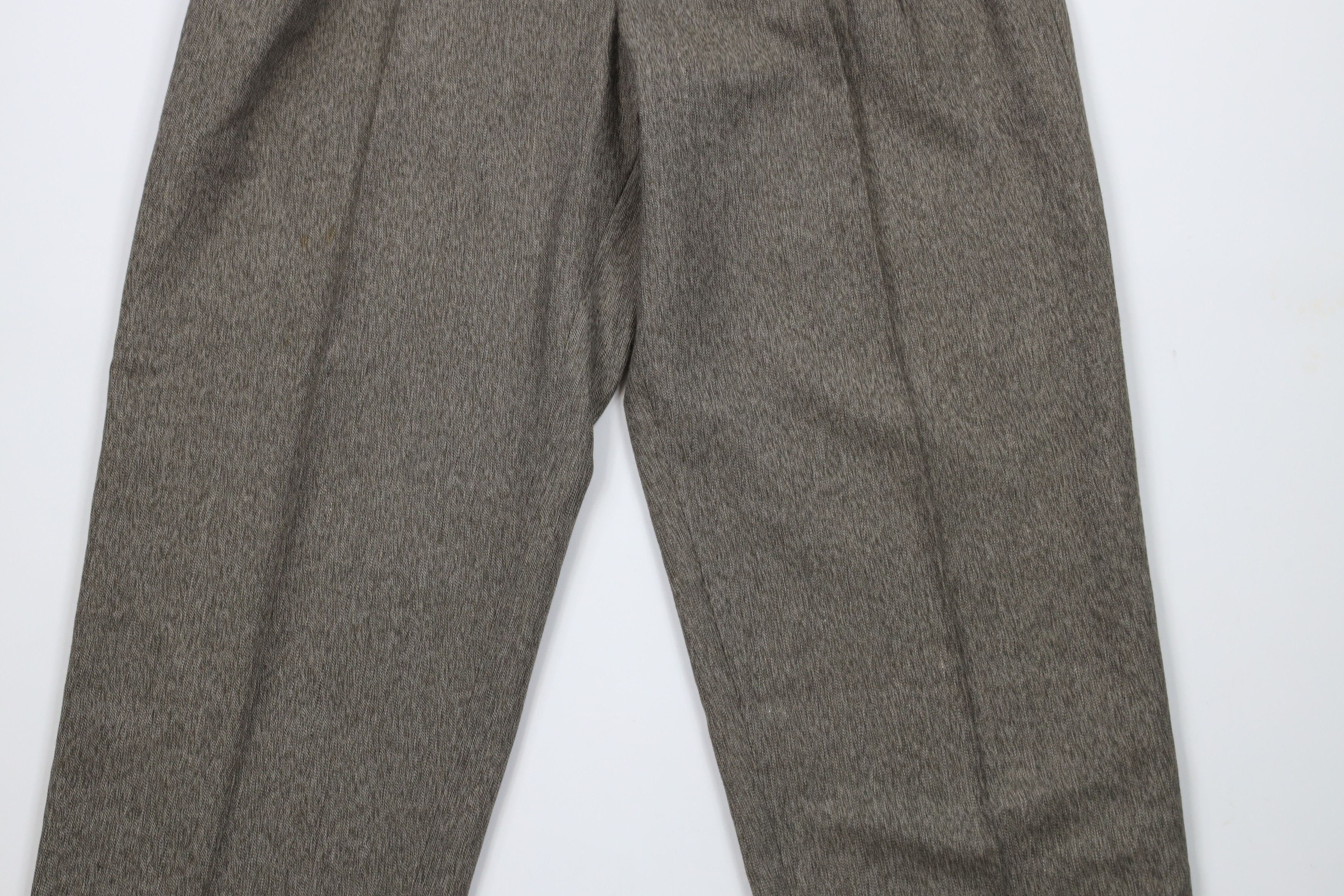 Vintage Vintage 90s Streetwear Fleck Pleated Wide Leg Chino Pants Size US 34 / EU 50 - 3 Thumbnail