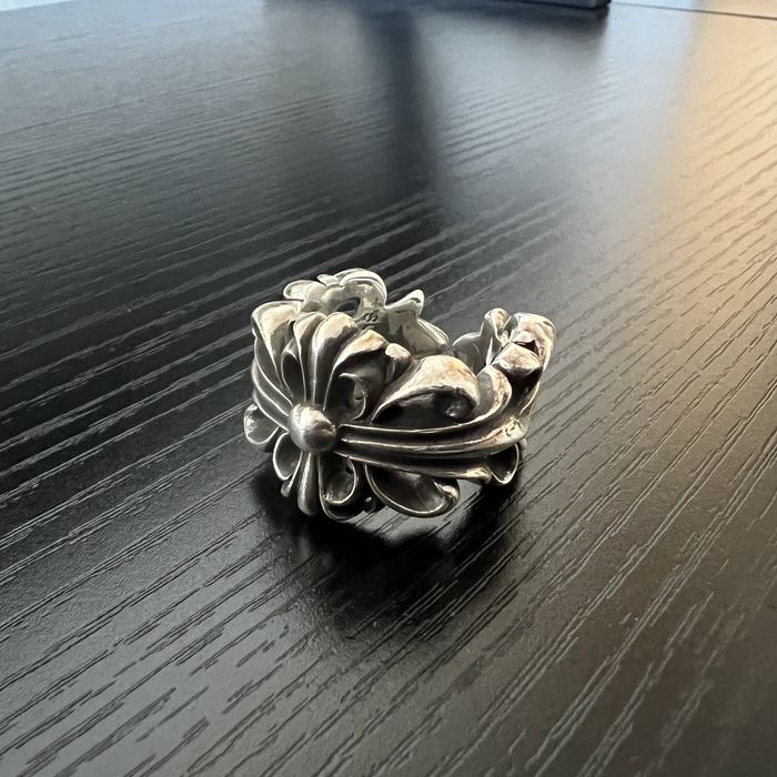 Chrome Hearts Chrome hearts double floral ring | Grailed