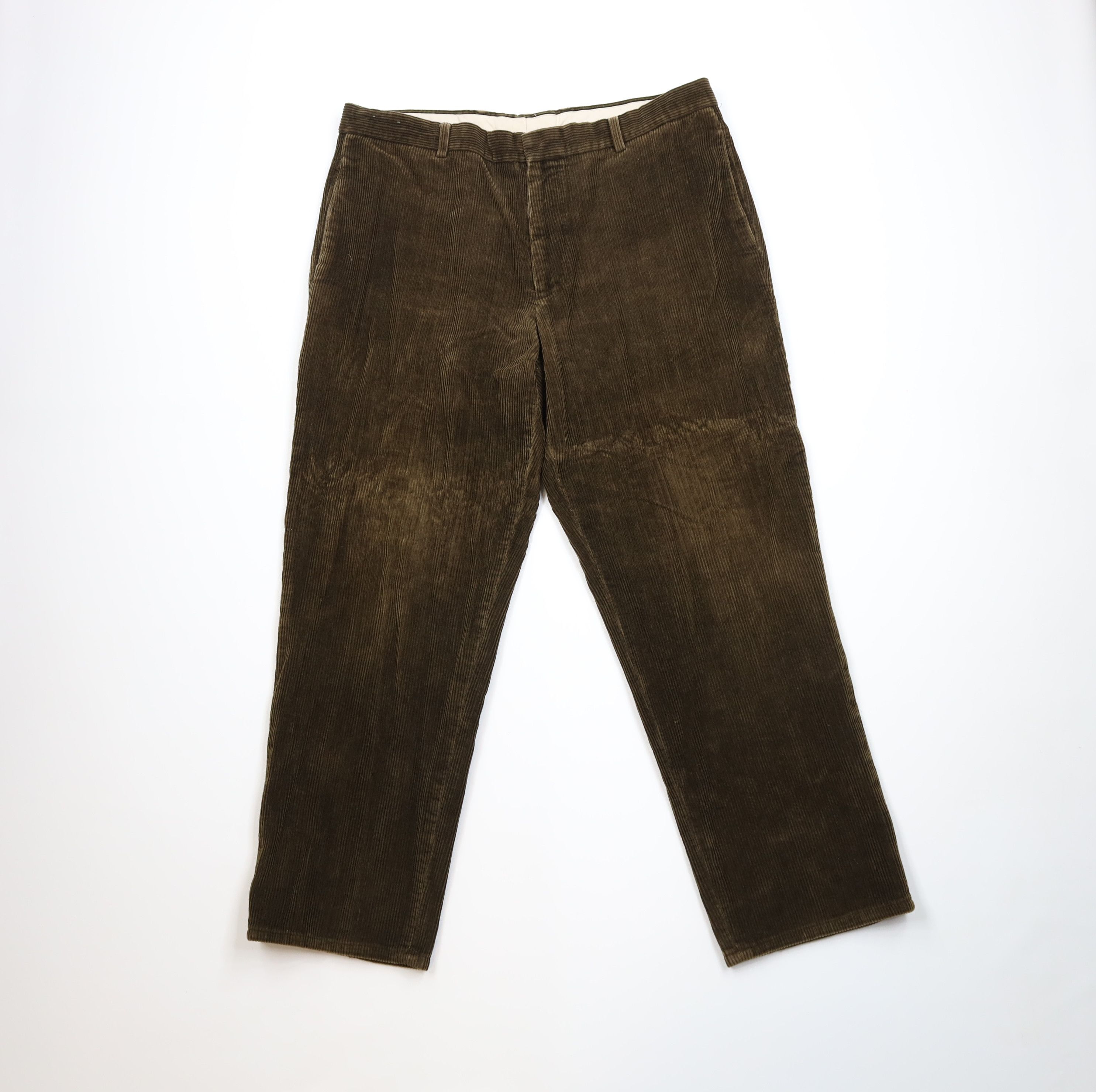 Vintage Vintage 90s Streetwear Wide Leg Corduroy Chino Pants Brown Size US 40 / EU 56 - 1 Thumbnail
